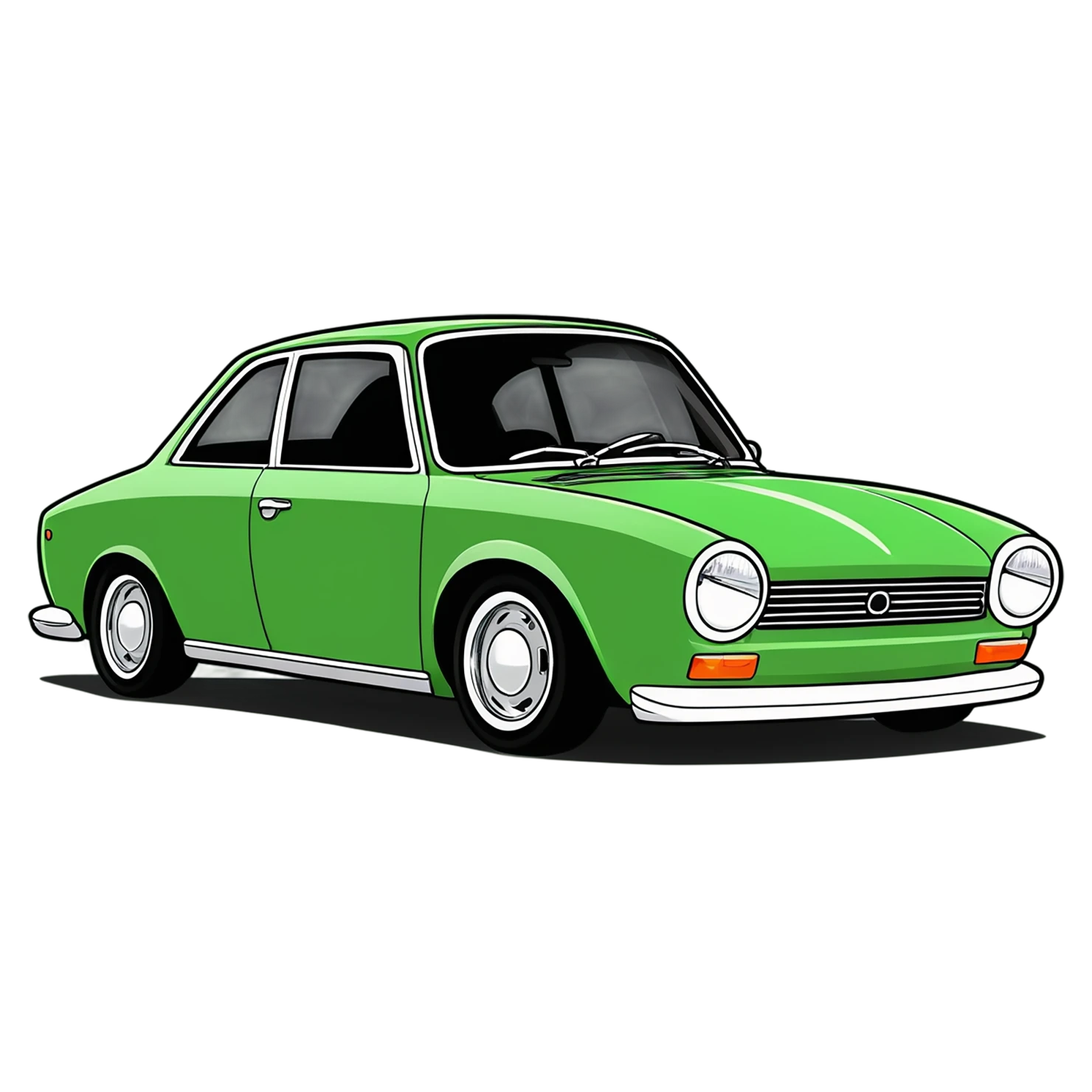 Car Cute sticker isolated on transparent background #14265