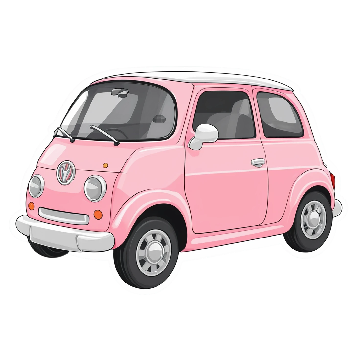 Car Cute sticker isolated on transparent background #14268