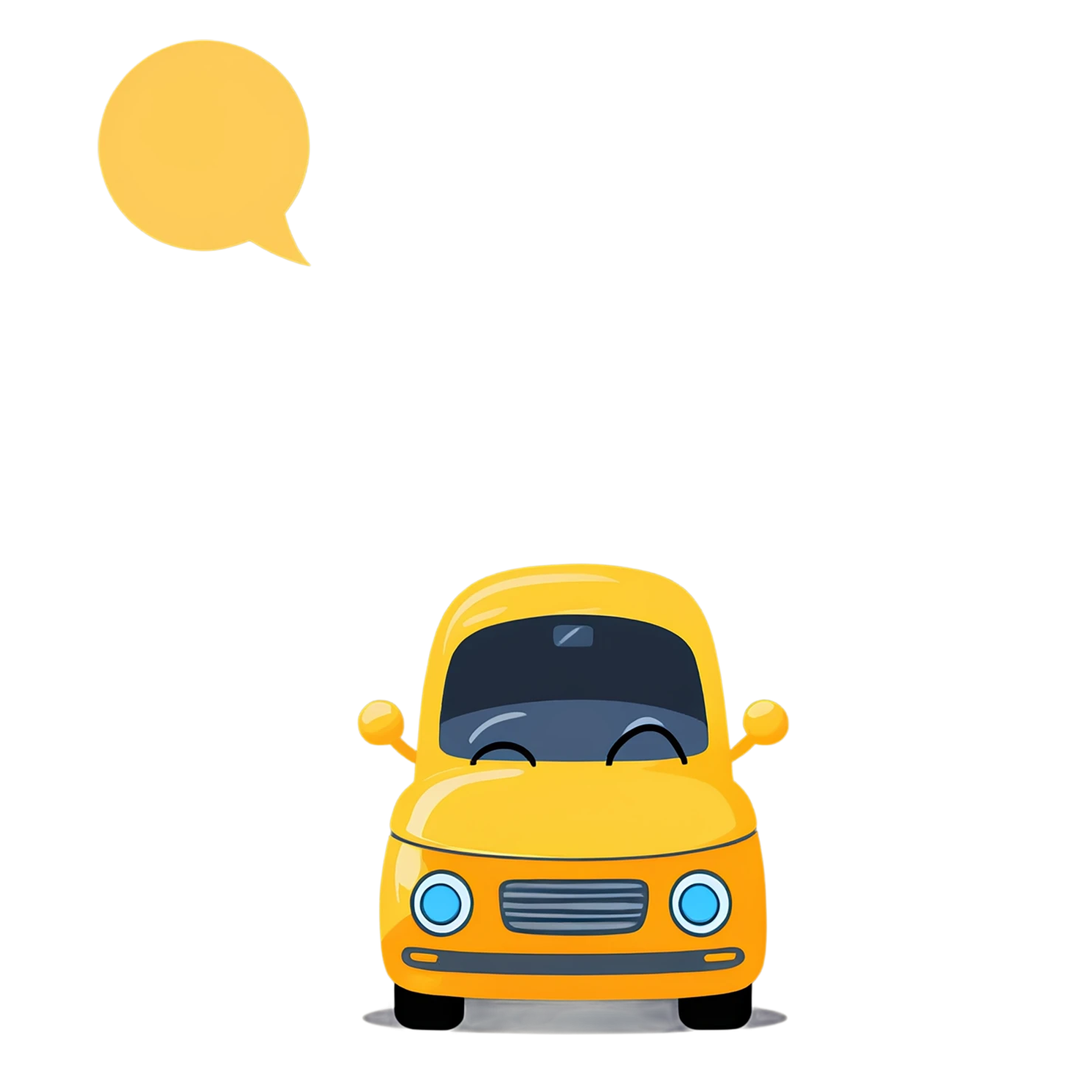 Car Cute sticker isolated on transparent background #14271