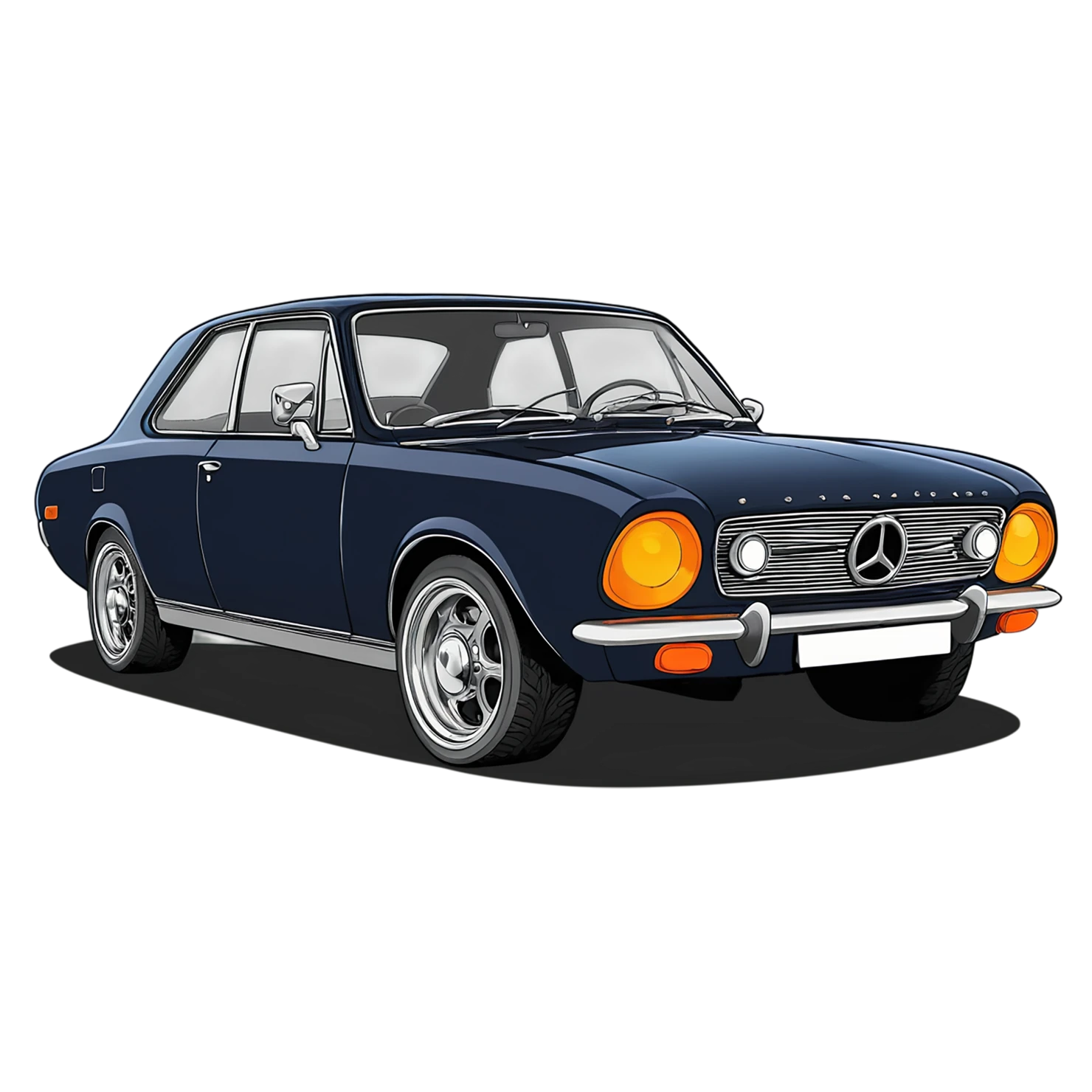 Car Cute sticker isolated on transparent background #14278
