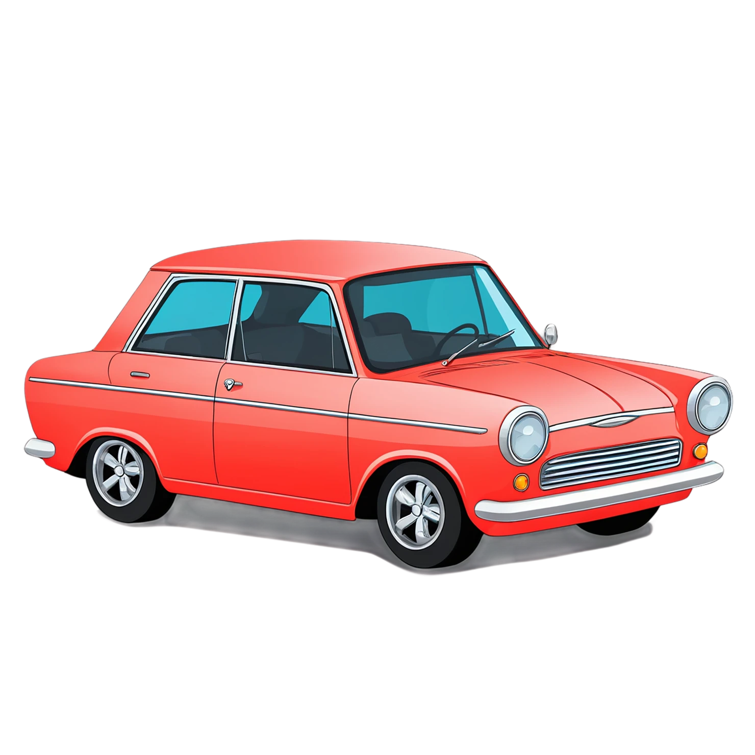 Car Cute sticker isolated on transparent background #14279