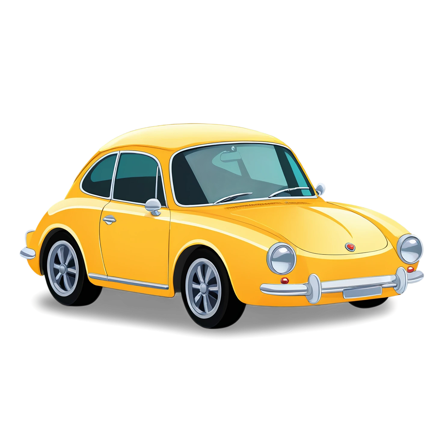 Car Cute sticker isolated on transparent background #14282