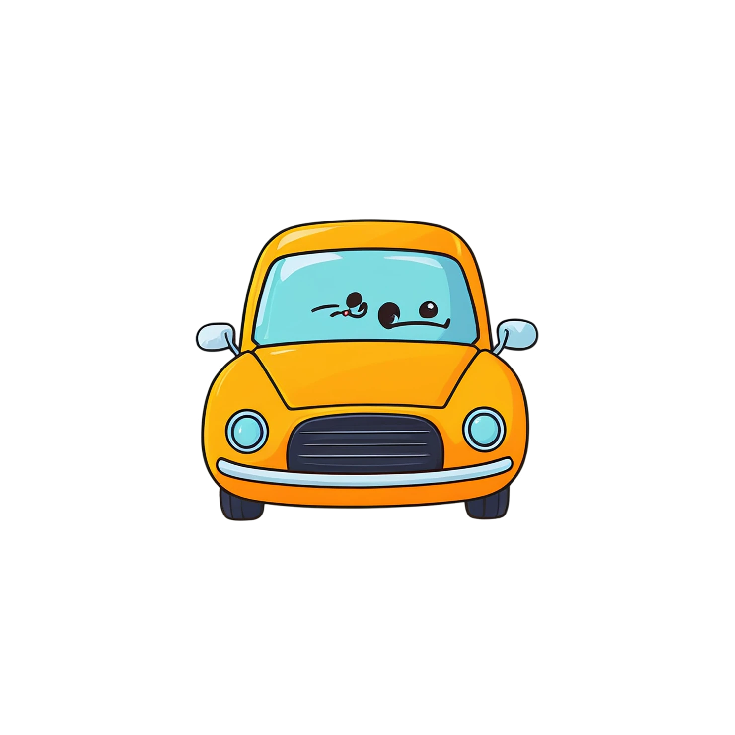Car Cute sticker isolated on transparent background #14285