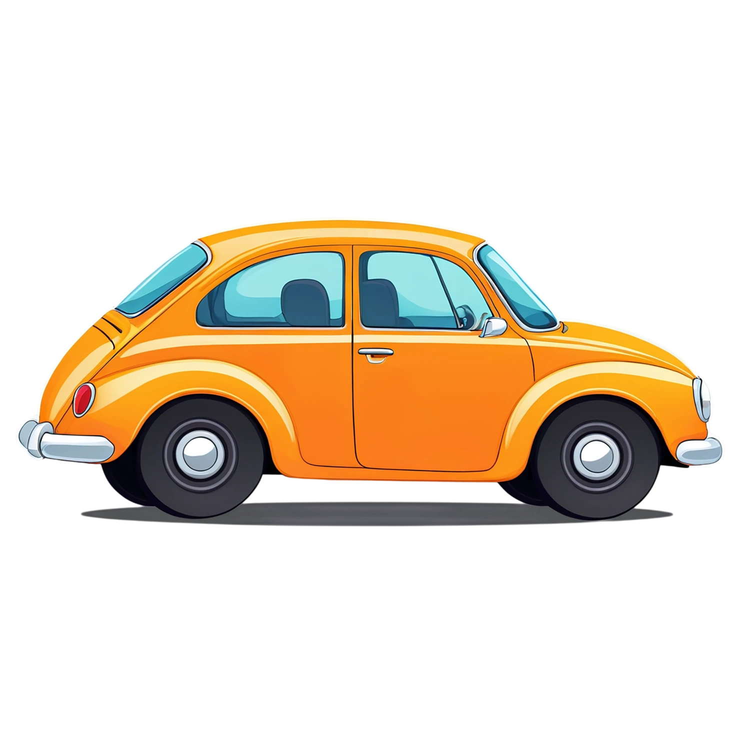 Car Cute sticker isolated on transparent background #14288