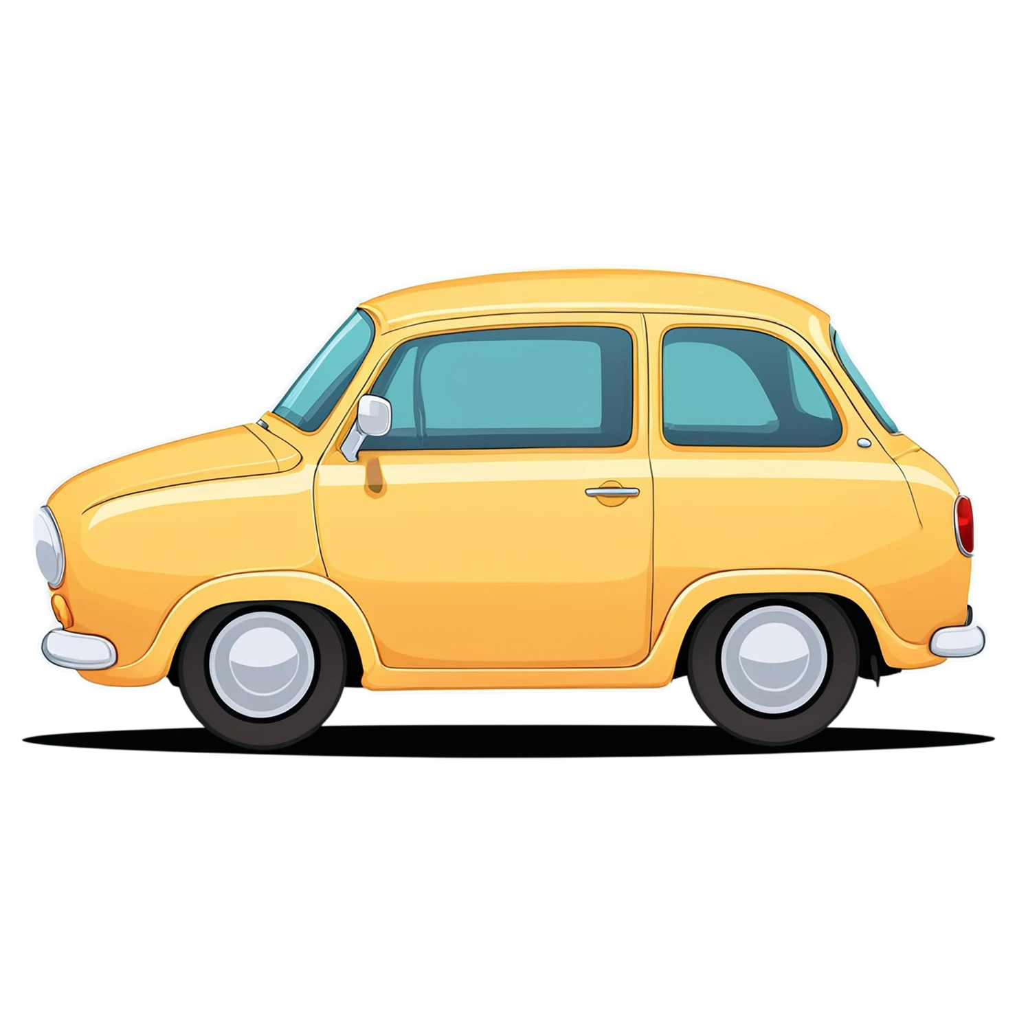 Car Cute sticker isolated on transparent background #14291