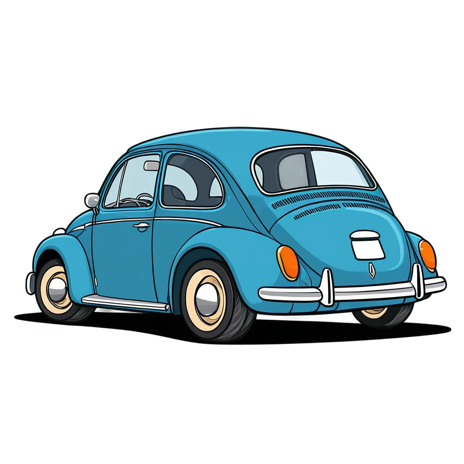 Car Cute sticker isolated on transparent background #14293