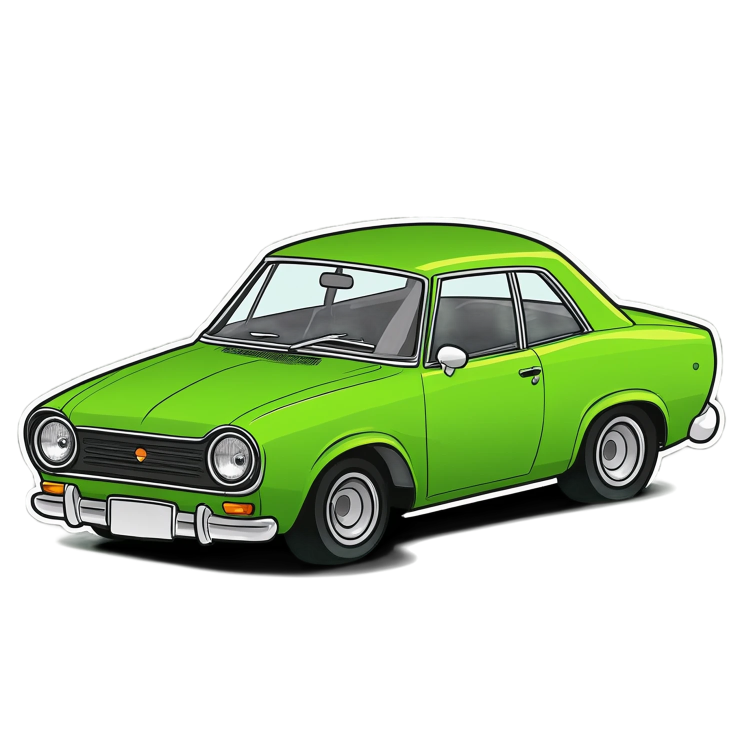 Car Cute sticker isolated on transparent background #14294