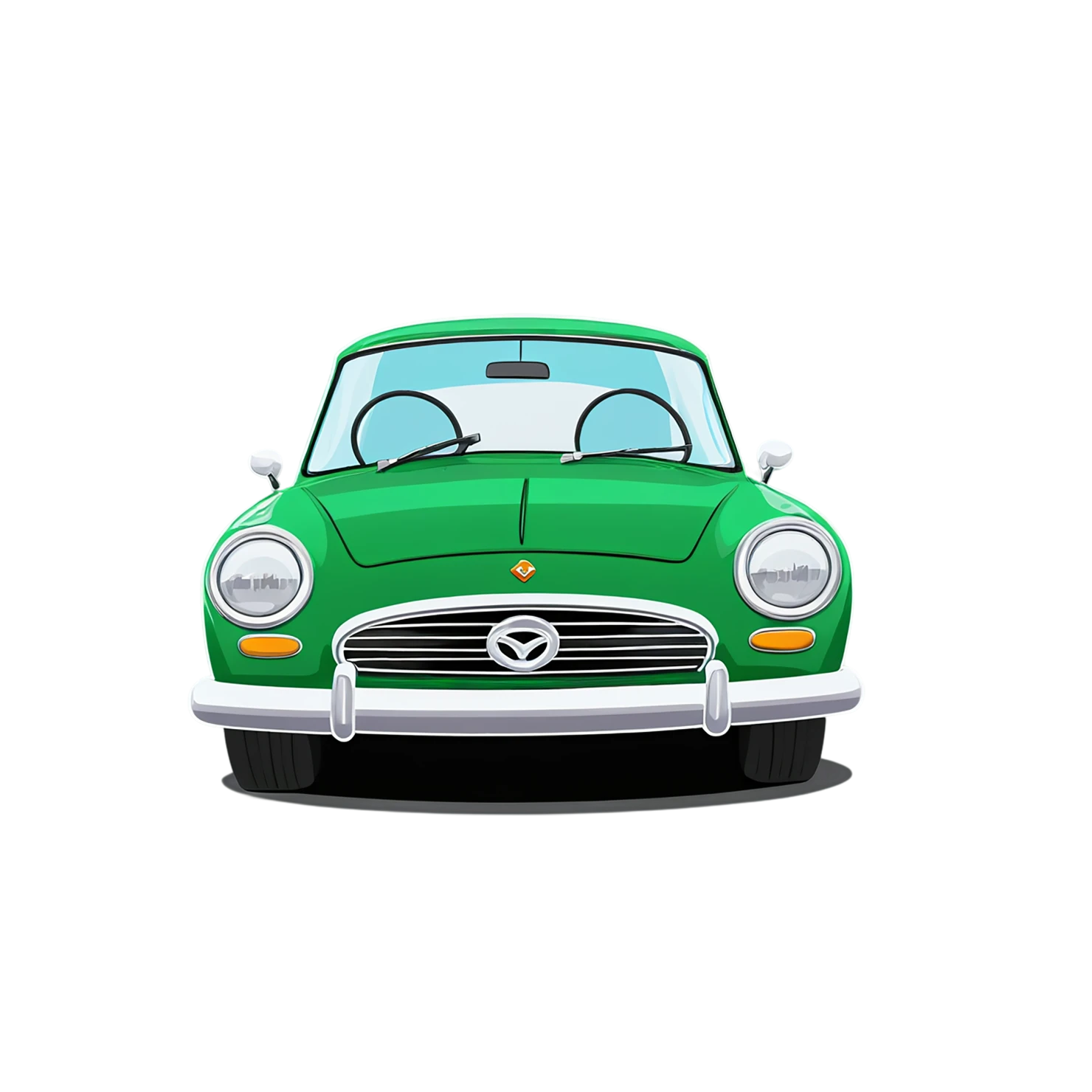 Car Cute sticker isolated on transparent background #14300