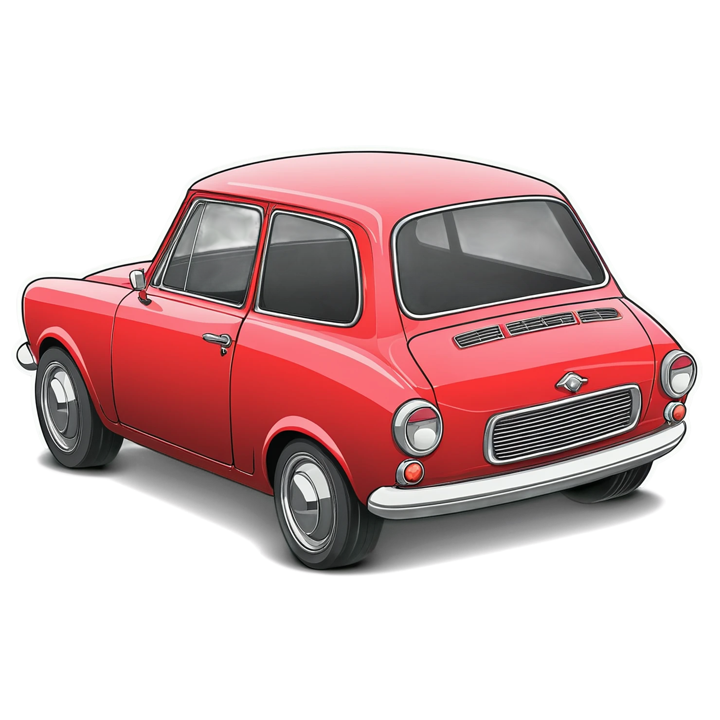 Car Cute sticker isolated on transparent background #14302