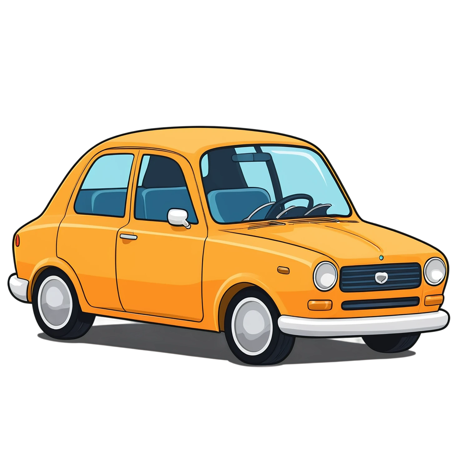 Car Cute sticker isolated on transparent background #14303