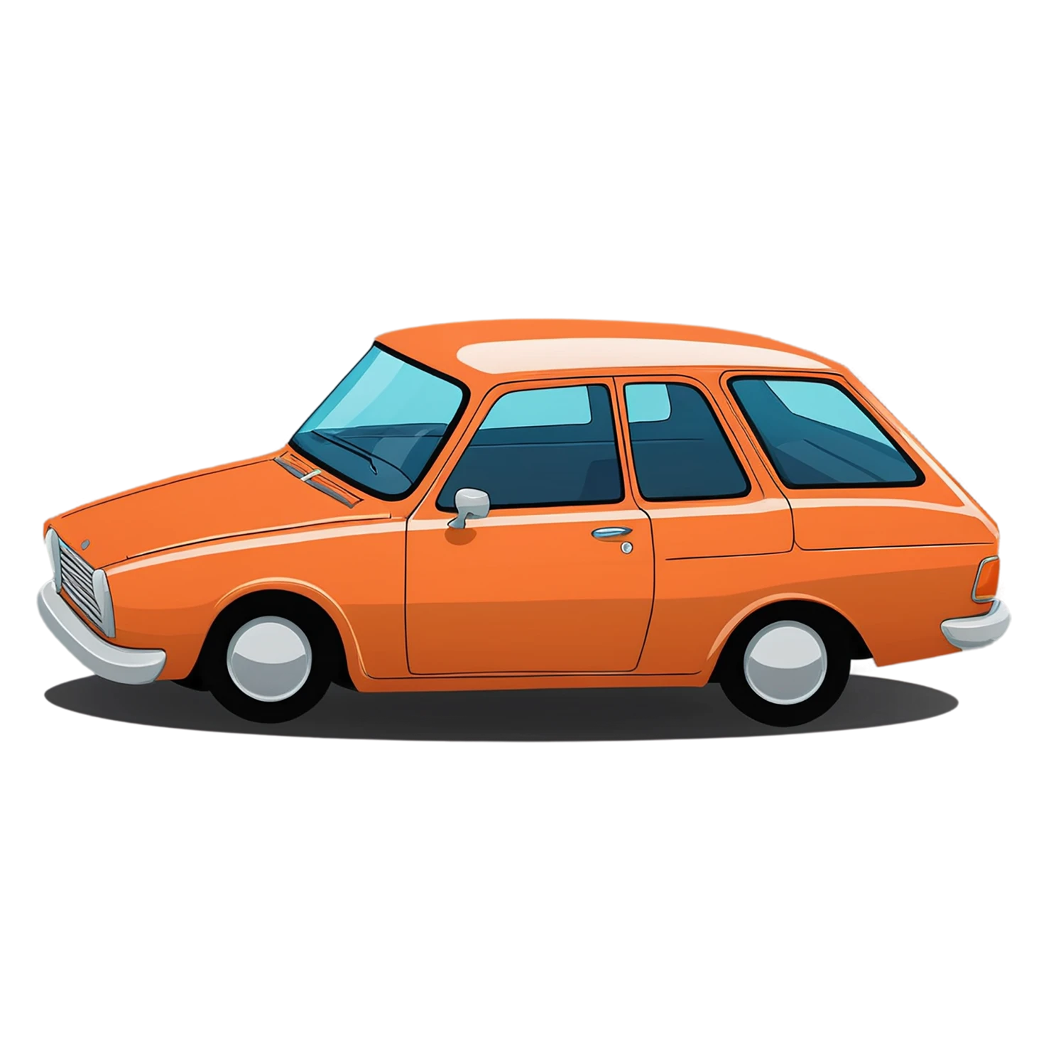 Car Cute sticker isolated on transparent background #14305