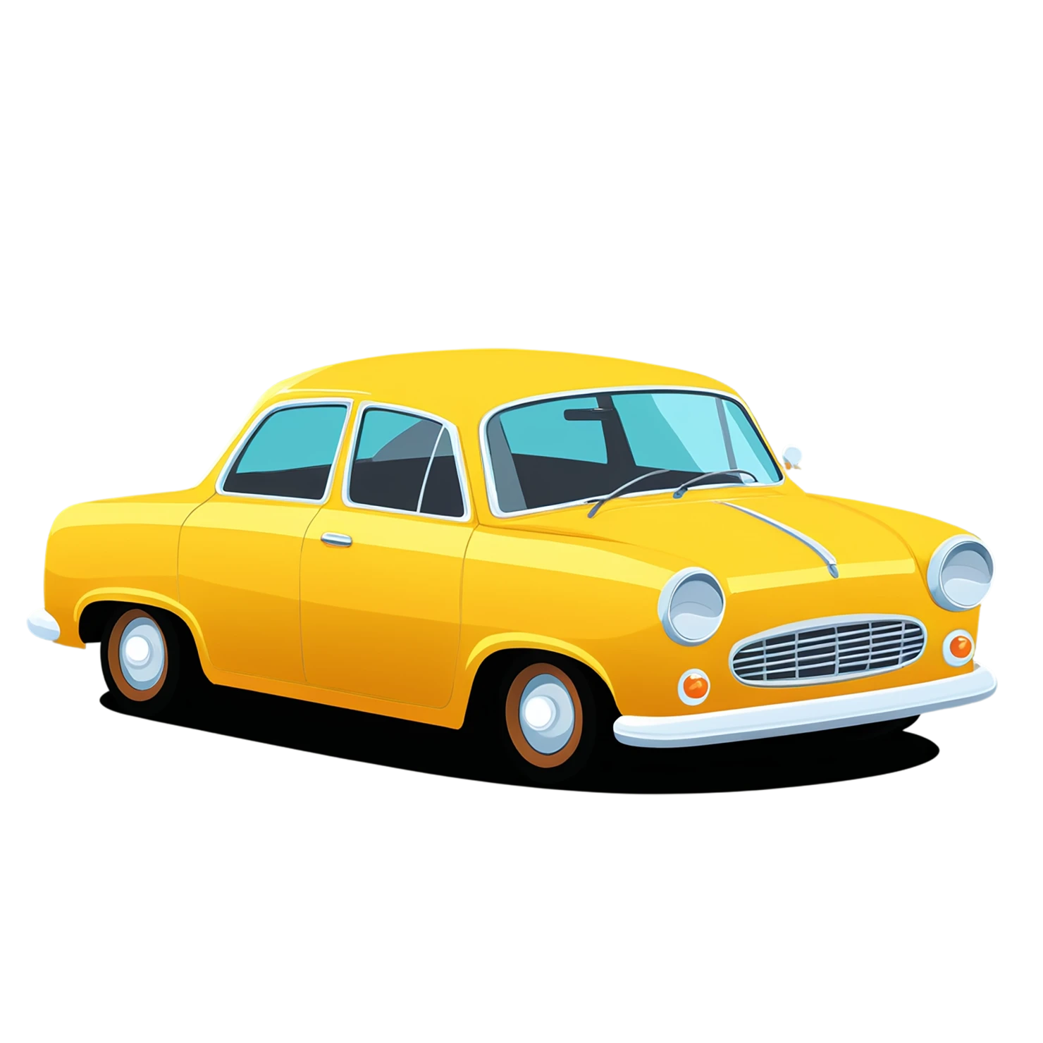 Car Cute sticker isolated on transparent background #14313