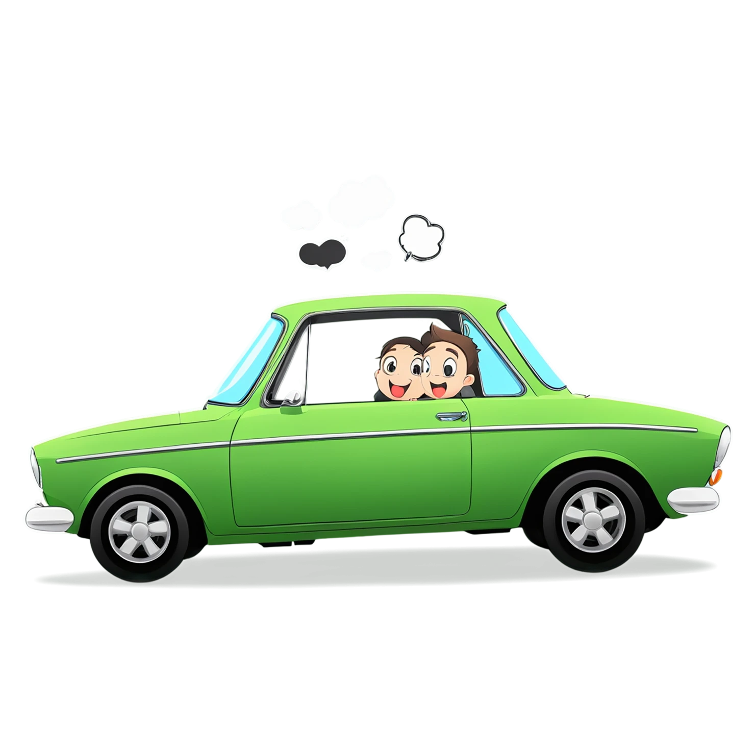 Car Cute sticker isolated on transparent background #14315