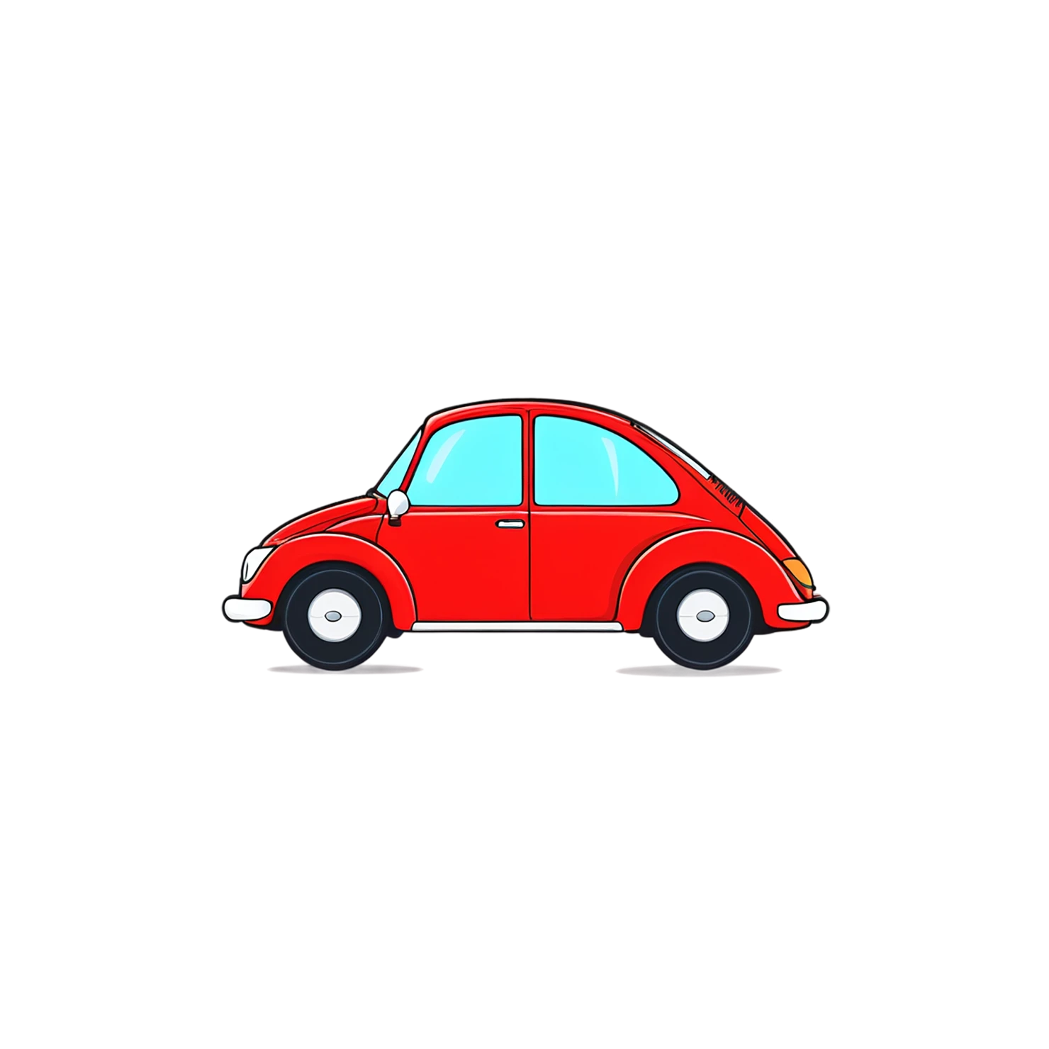 Car Cute sticker isolated on transparent background #14319