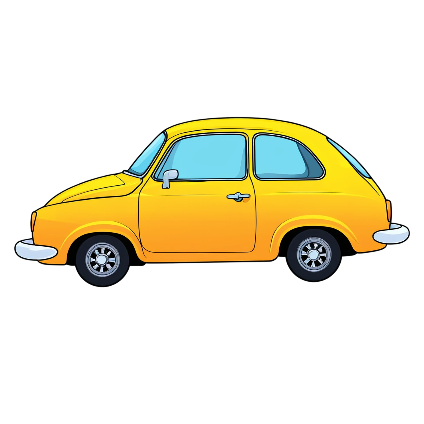 Car Cute sticker isolated on transparent background #14328