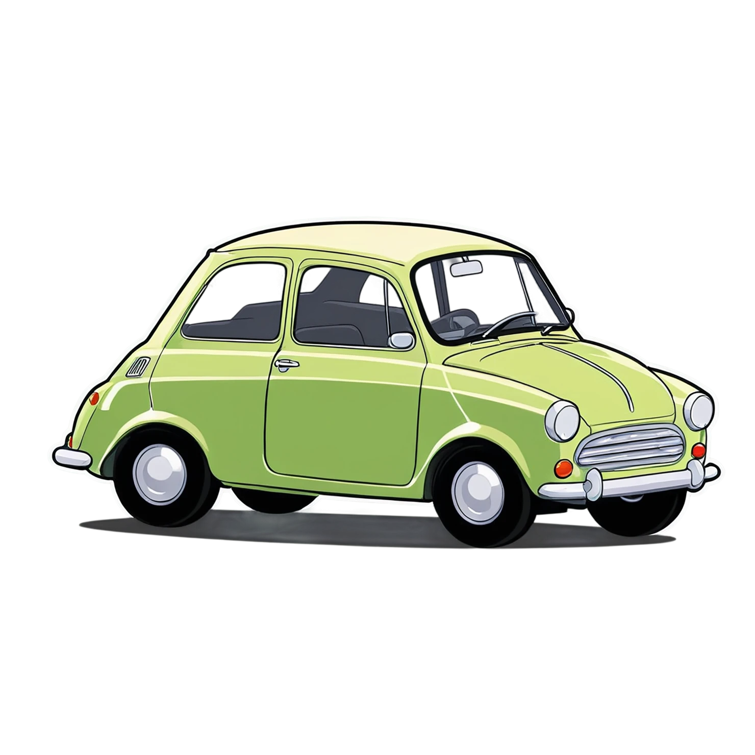 Car Cute sticker isolated on transparent background #14331