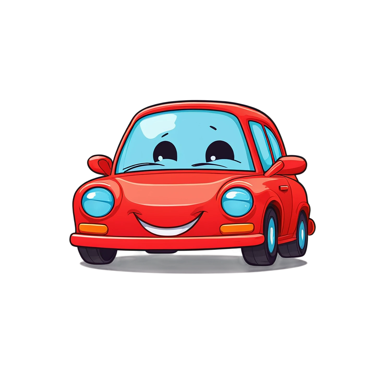 Car Cute sticker isolated on transparent background #14333