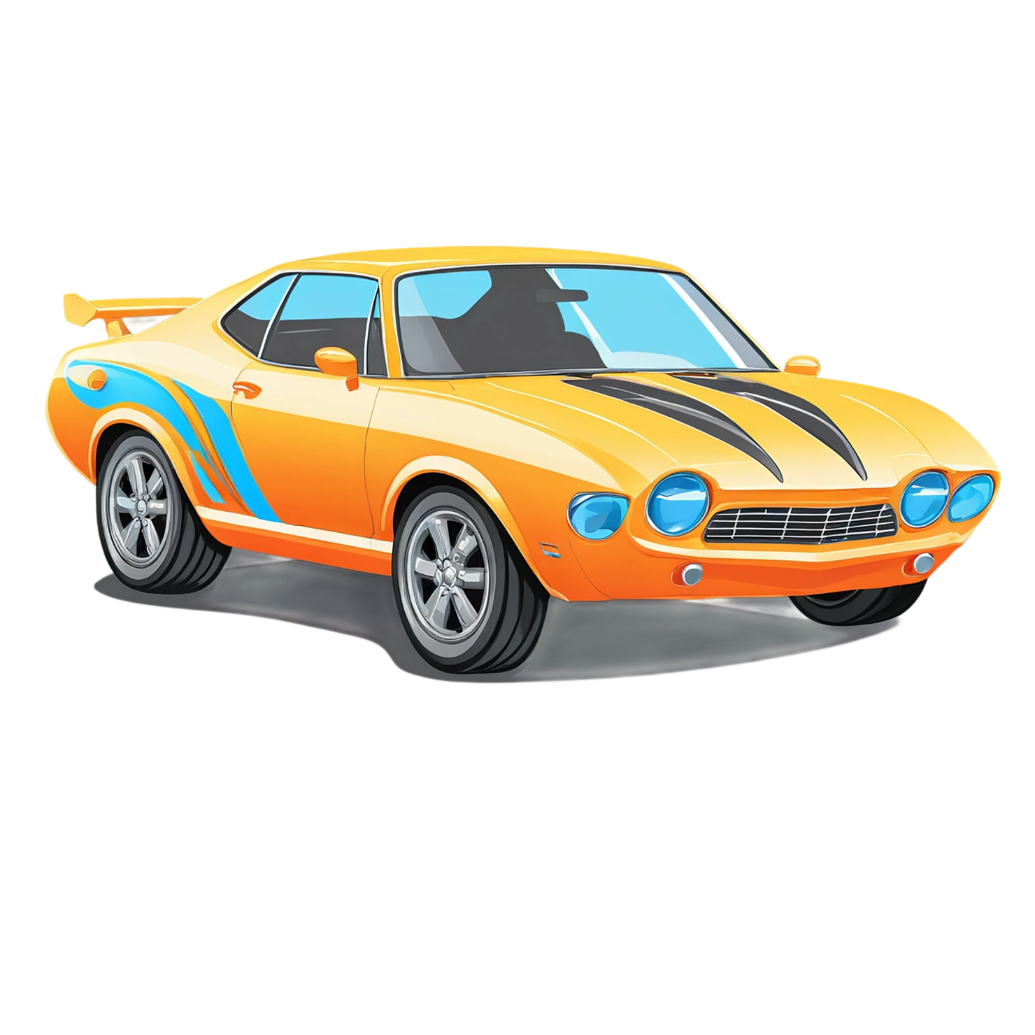 Car Cute sticker isolated on transparent background #14335