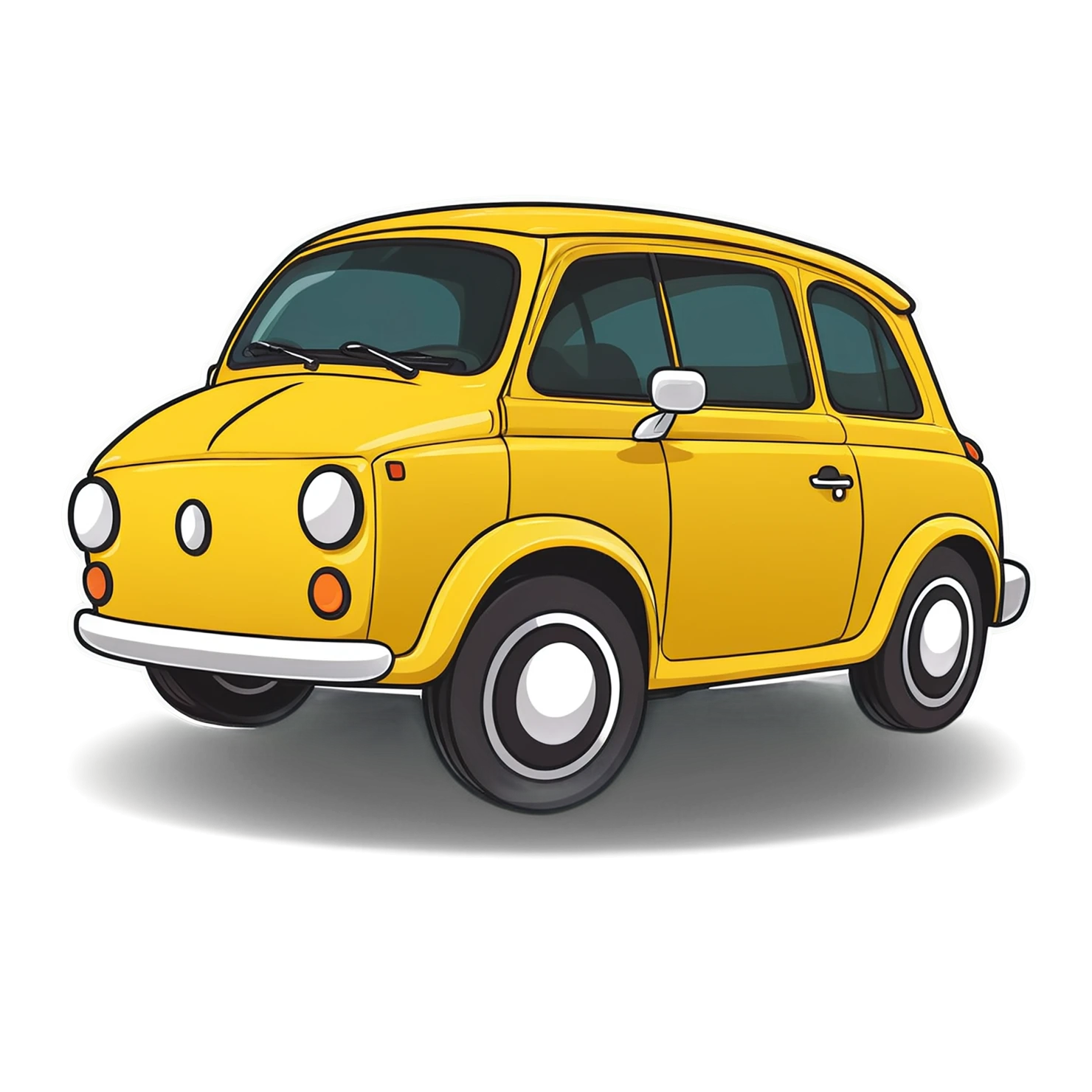 Car Cute sticker isolated on transparent background #14339