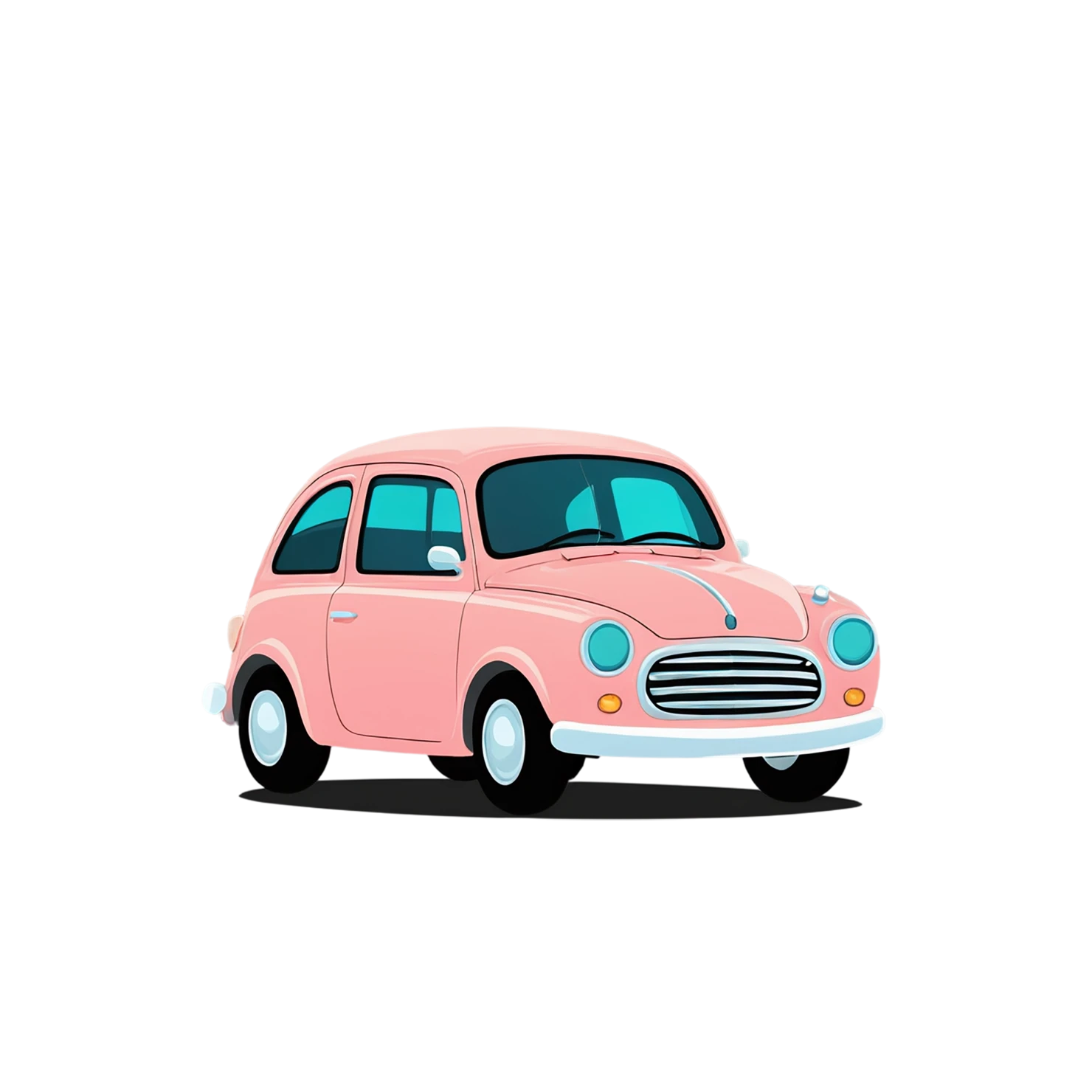 Car Cute sticker isolated on transparent background #14342