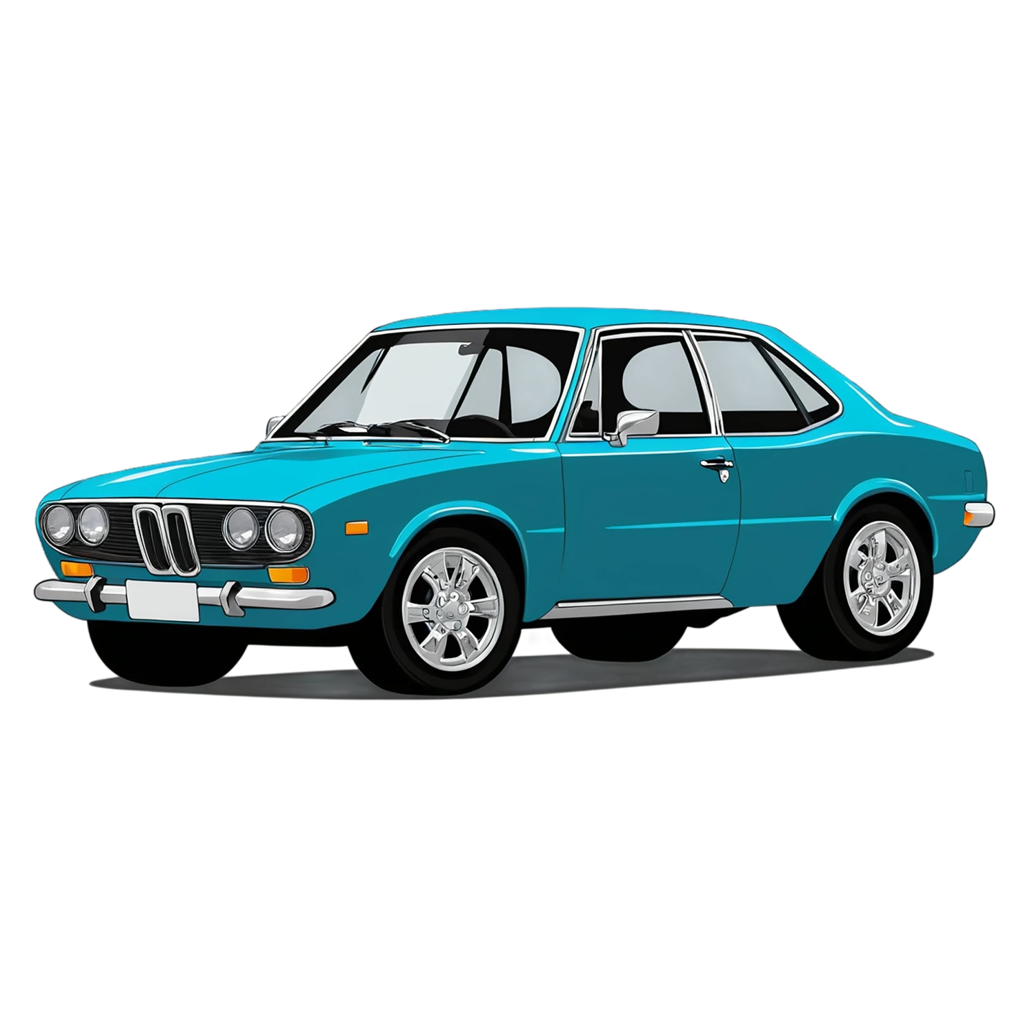 Car Cute sticker isolated on transparent background #14344