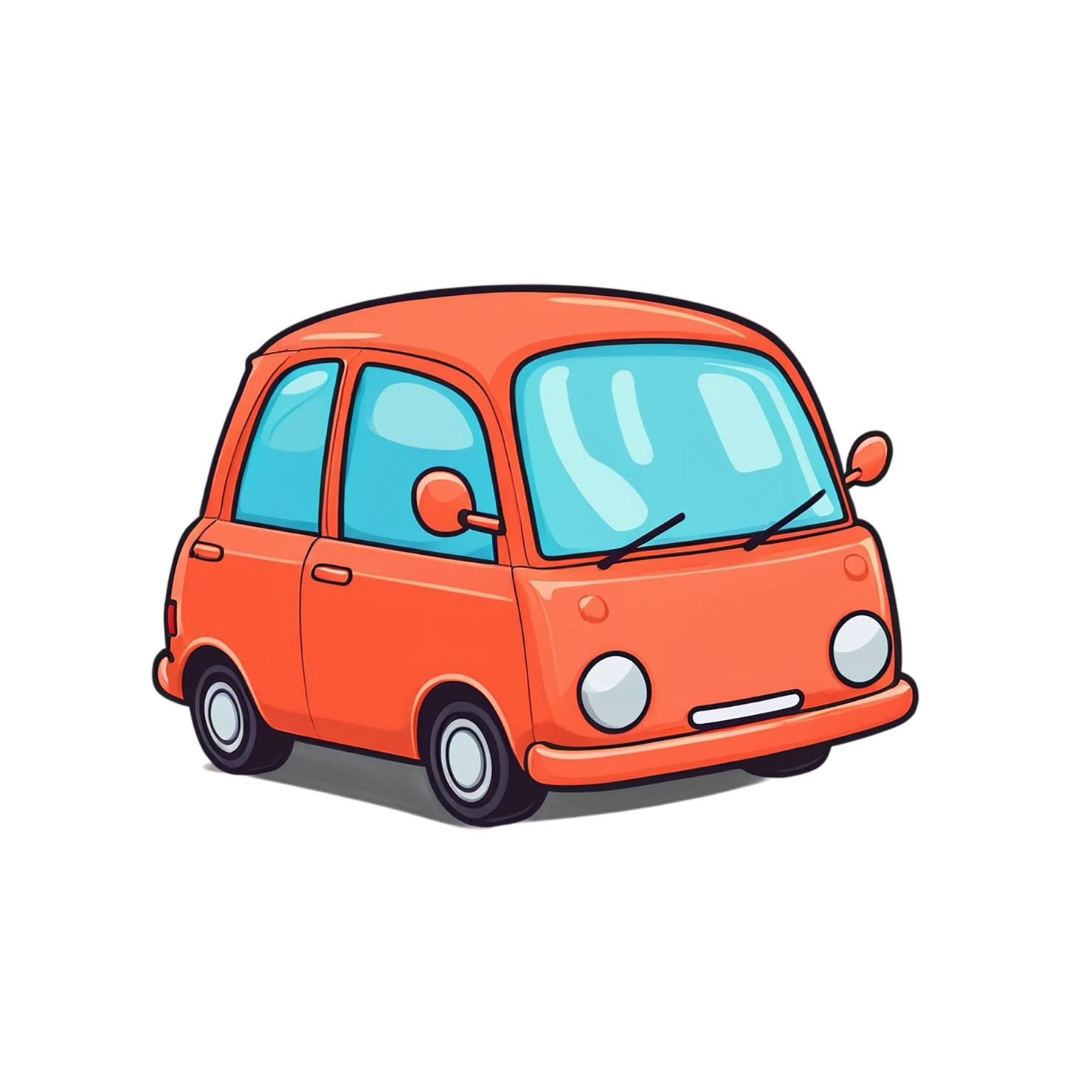 Car Cute sticker isolated on transparent background #14358