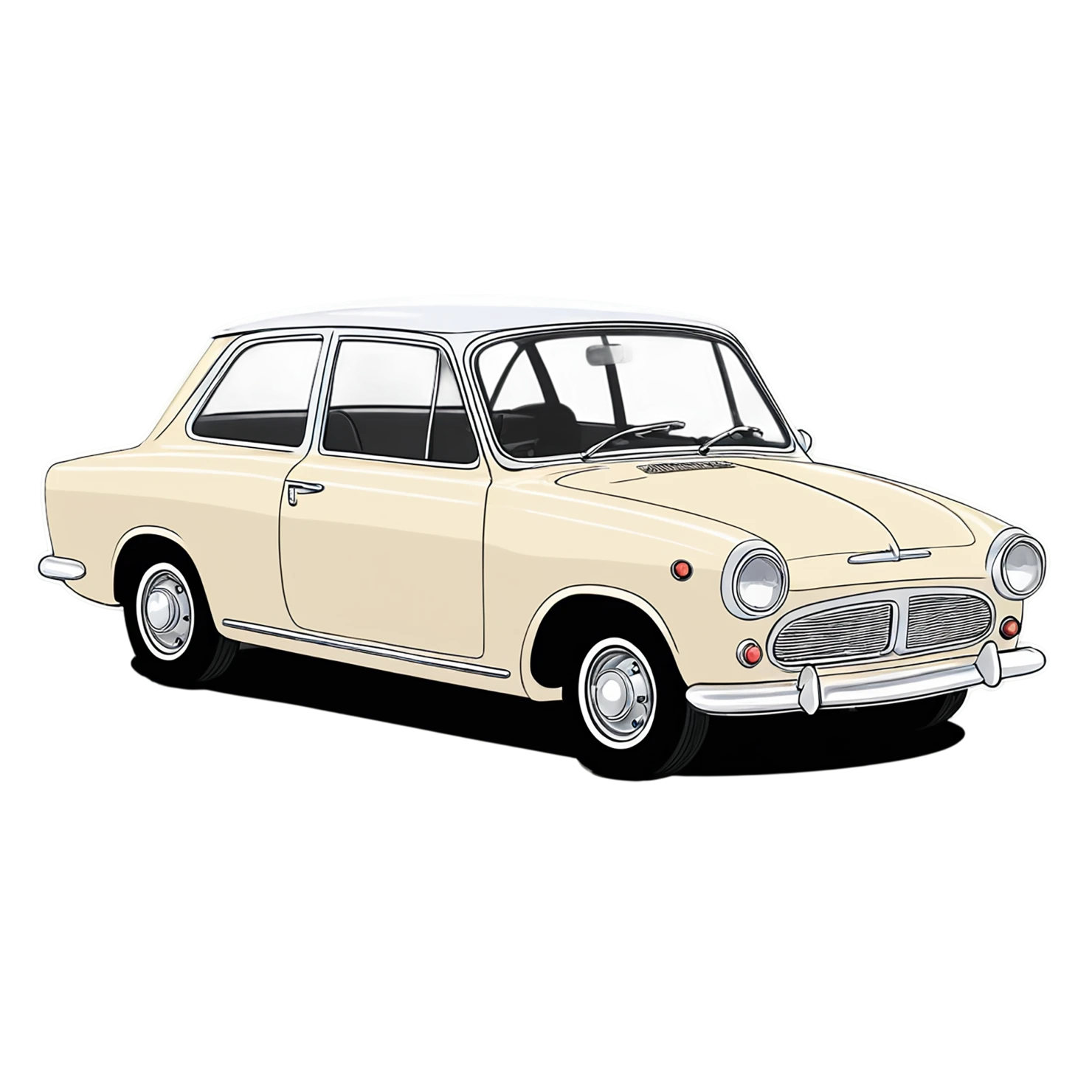 Car Cute sticker isolated on transparent background #14361