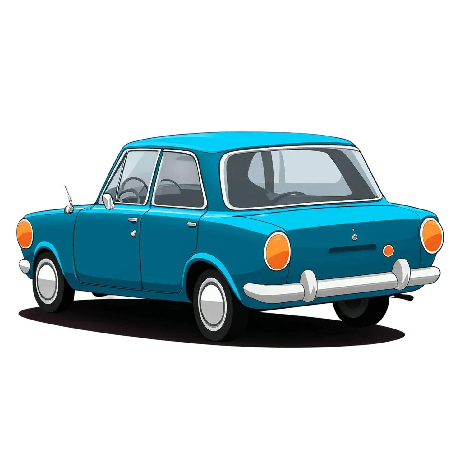 Car Cute sticker isolated on transparent background #14364