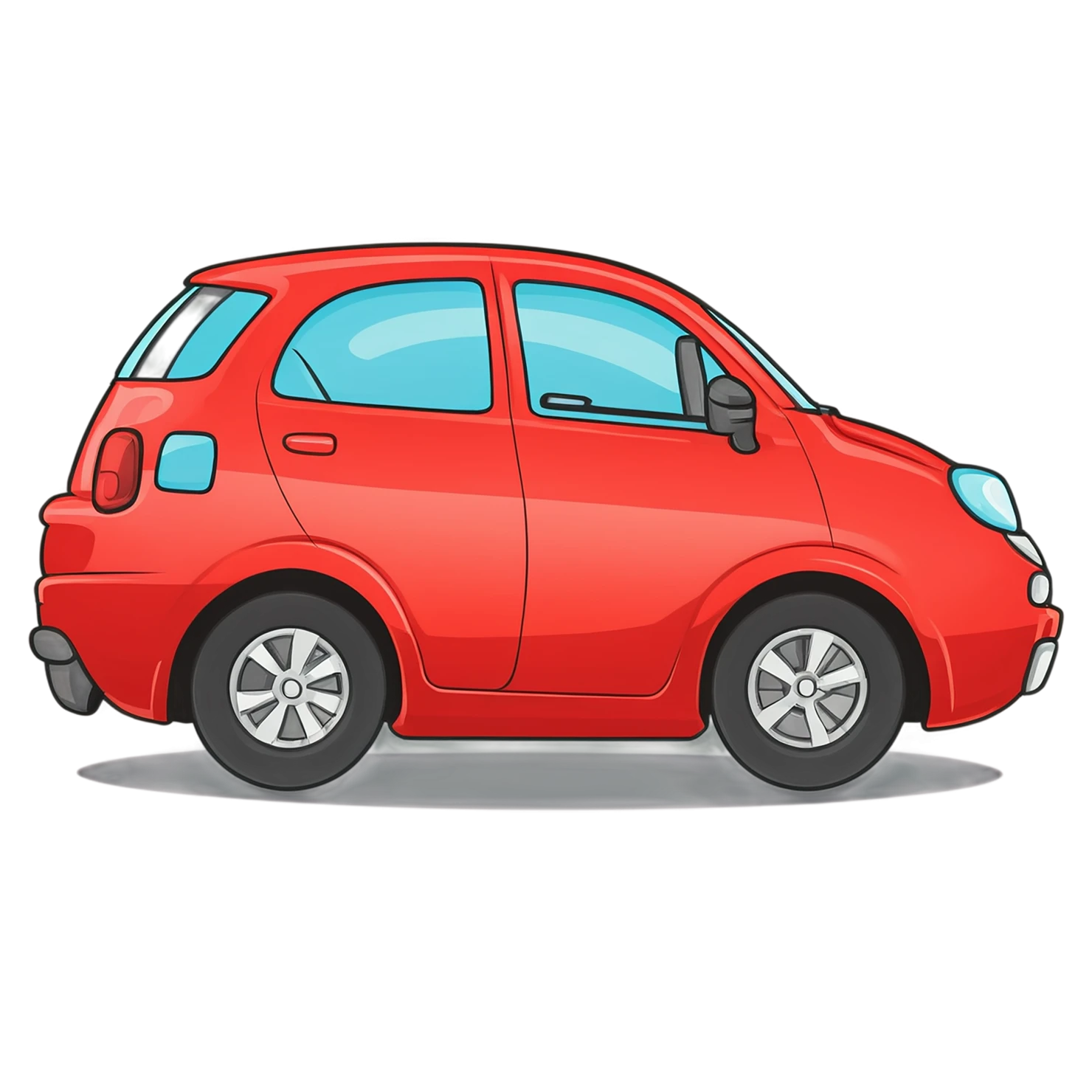 Car Cute sticker isolated on transparent background #14371