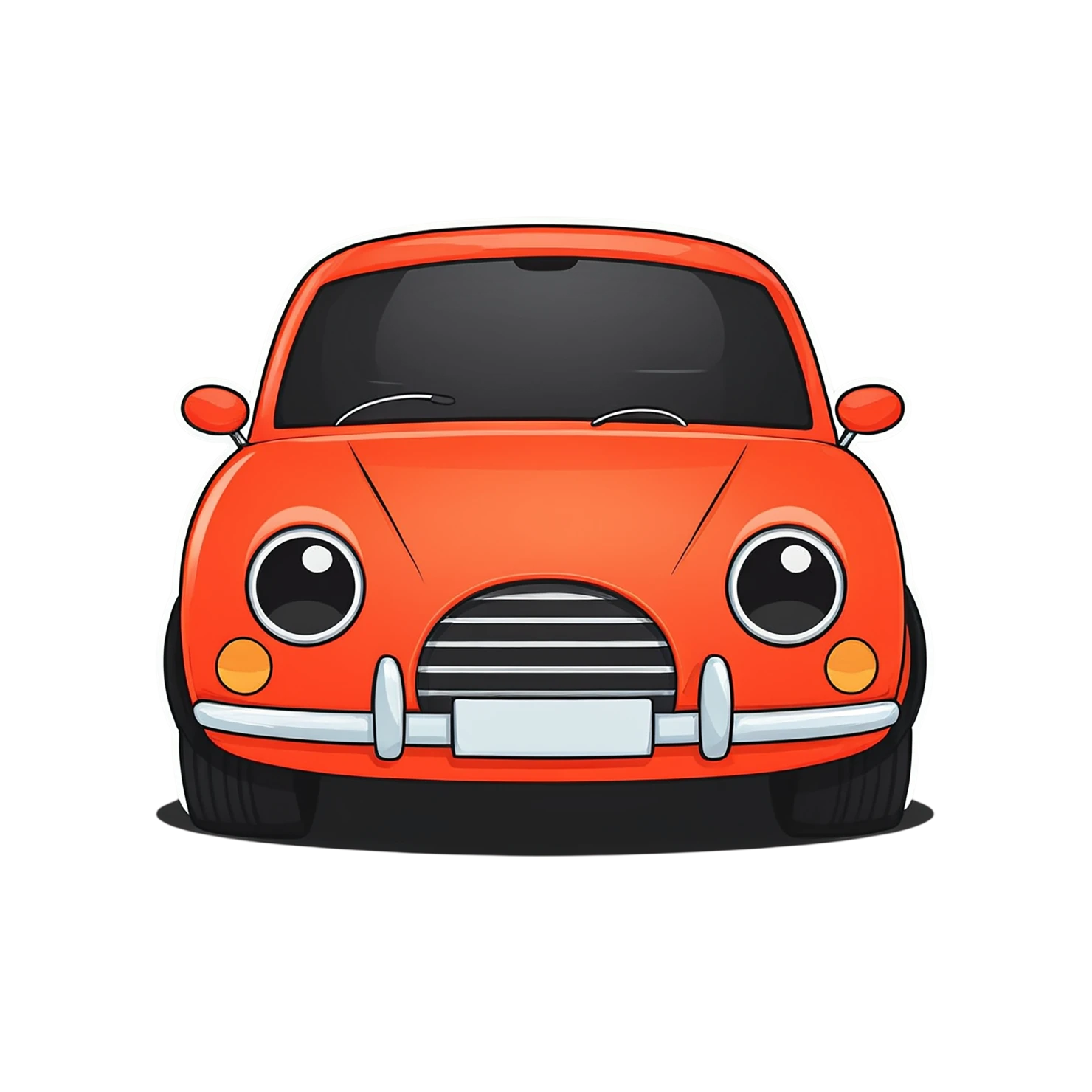 Car Cute sticker isolated on transparent background #14382