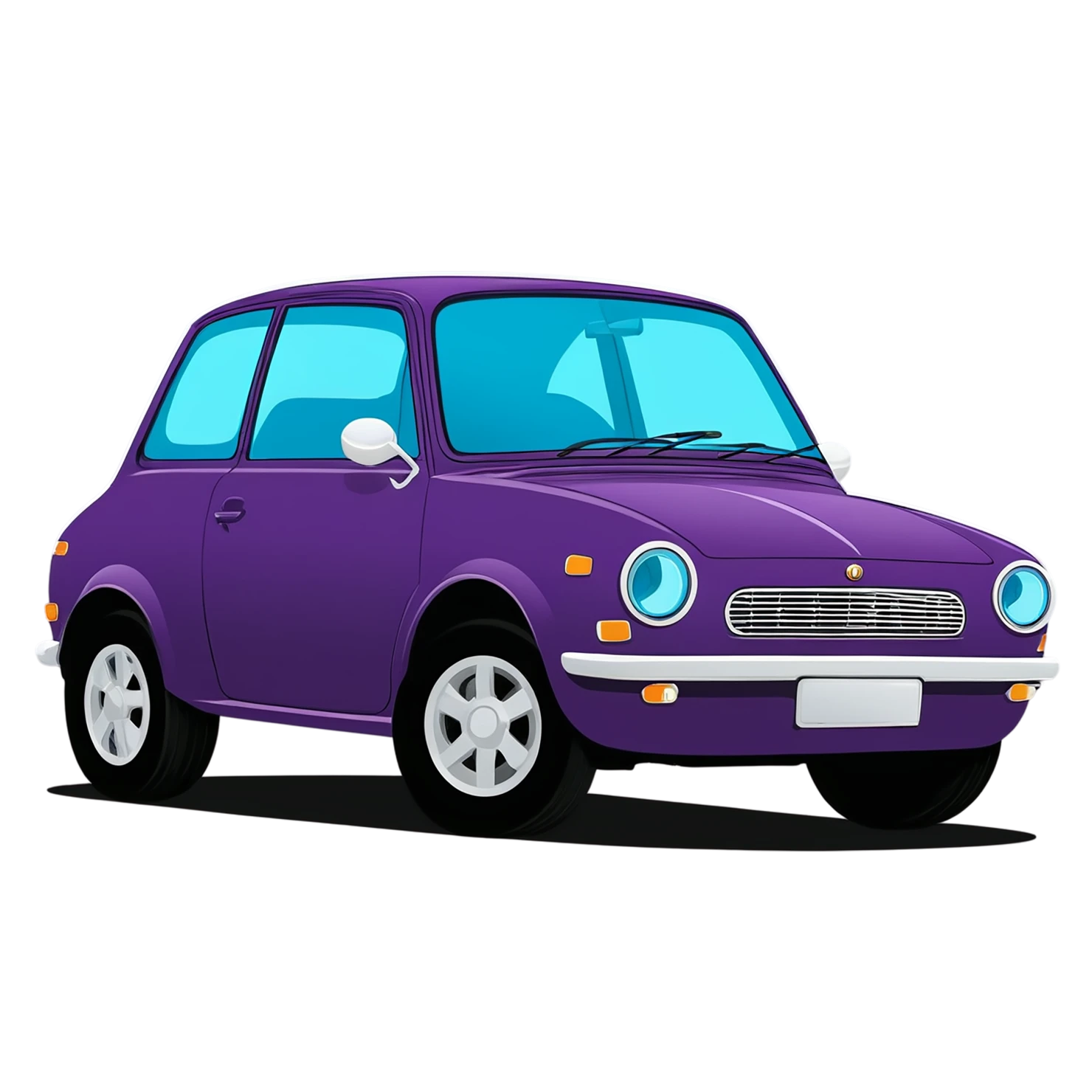 Car Cute sticker isolated on transparent background #14387
