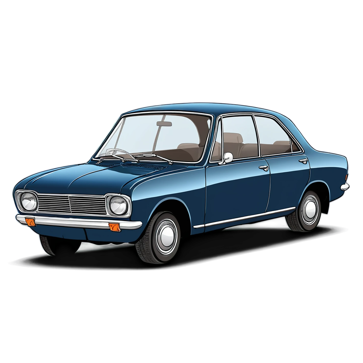 Car Cute sticker isolated on transparent background #14388