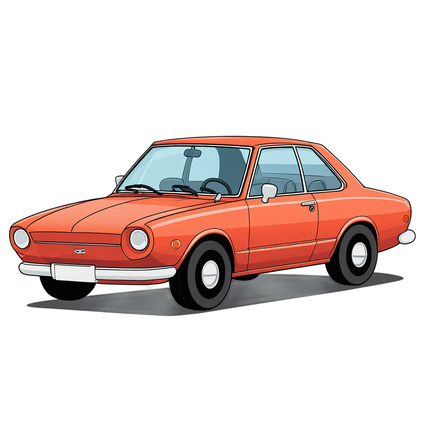 Car Cute sticker isolated on transparent background #14390