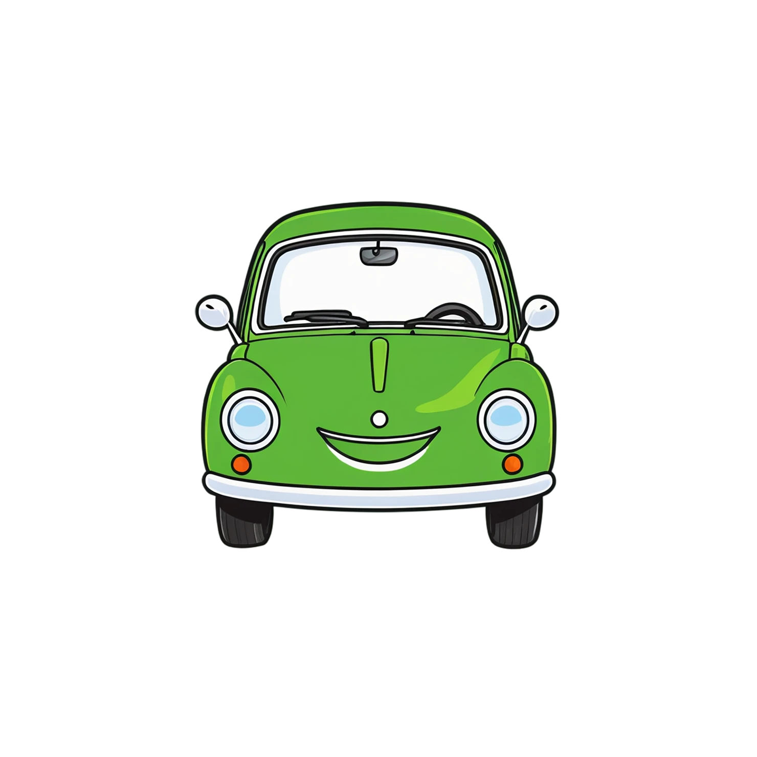 Car Cute sticker isolated on transparent background #14402