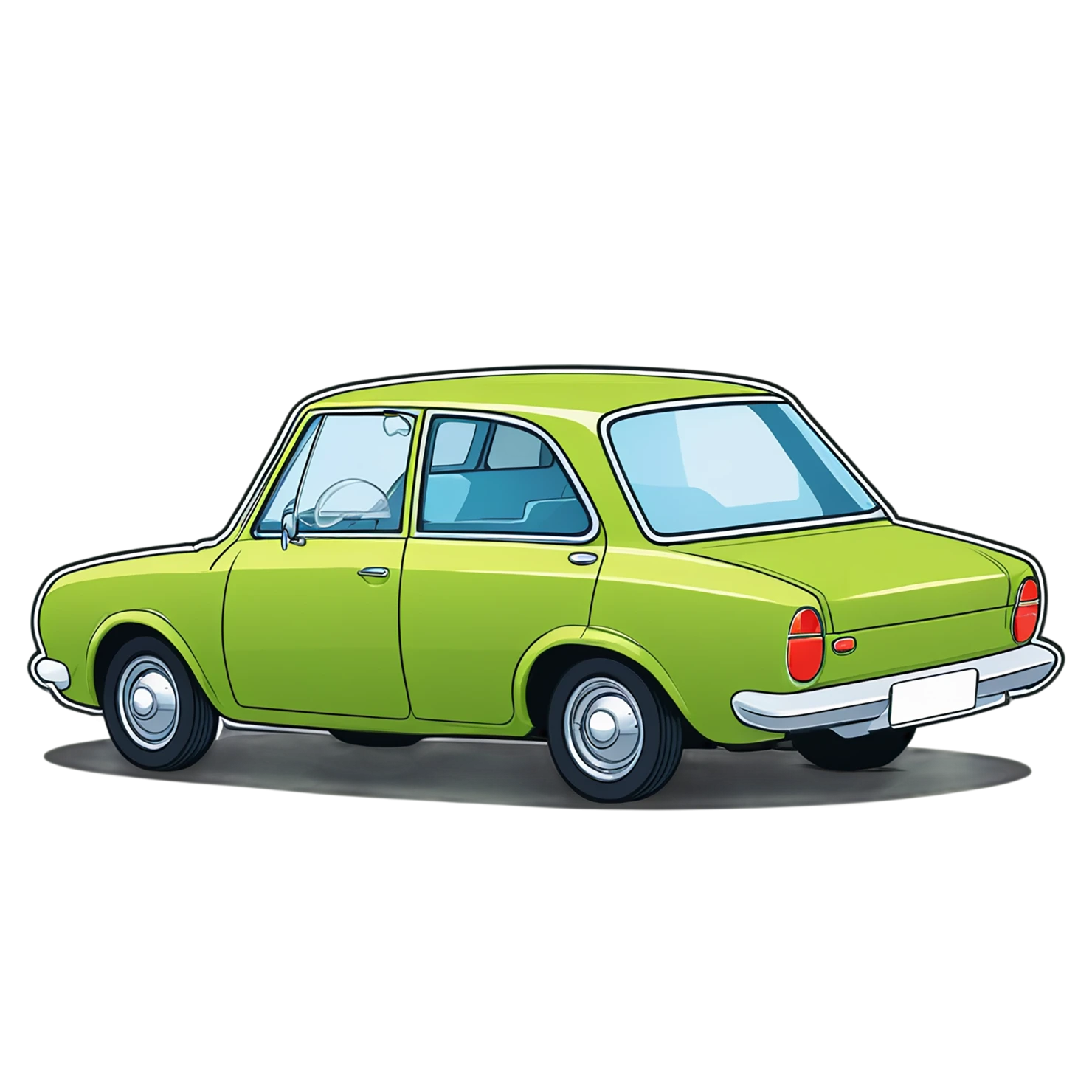 Car Cute sticker isolated on transparent background #14404