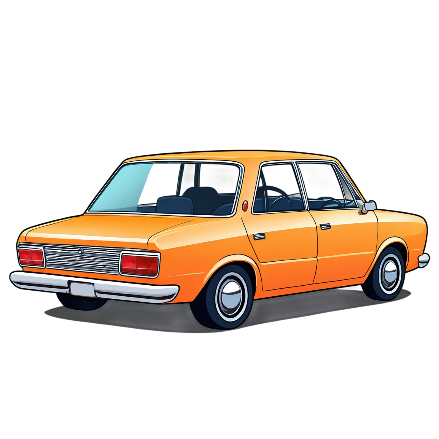 Car Cute sticker isolated on transparent background #14405