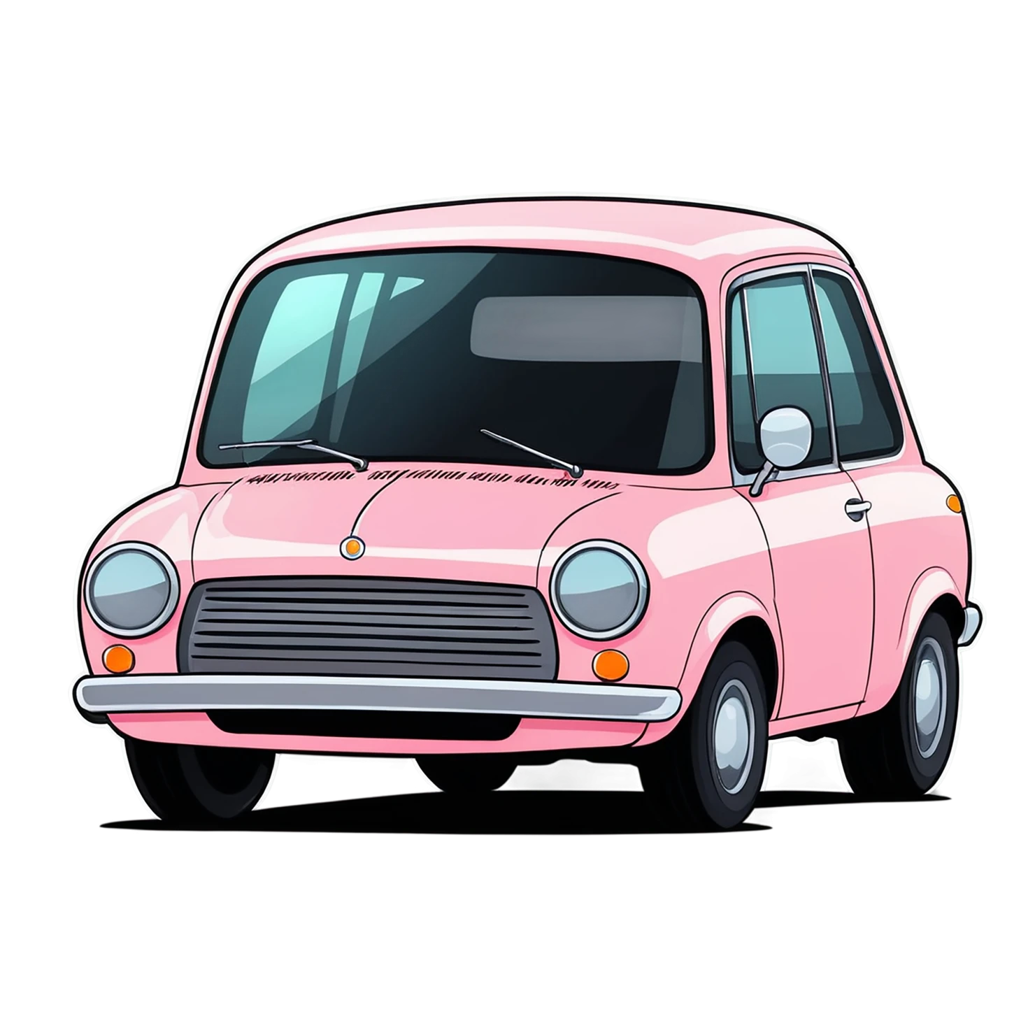 Car Cute sticker isolated on transparent background #14406