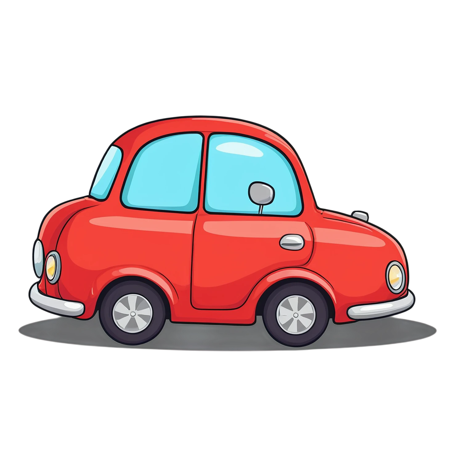 Car Cute sticker isolated on transparent background #14407