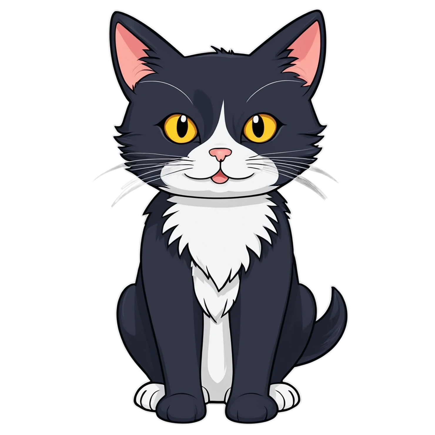 Cat Cute sticker isolated on transparent background #14420