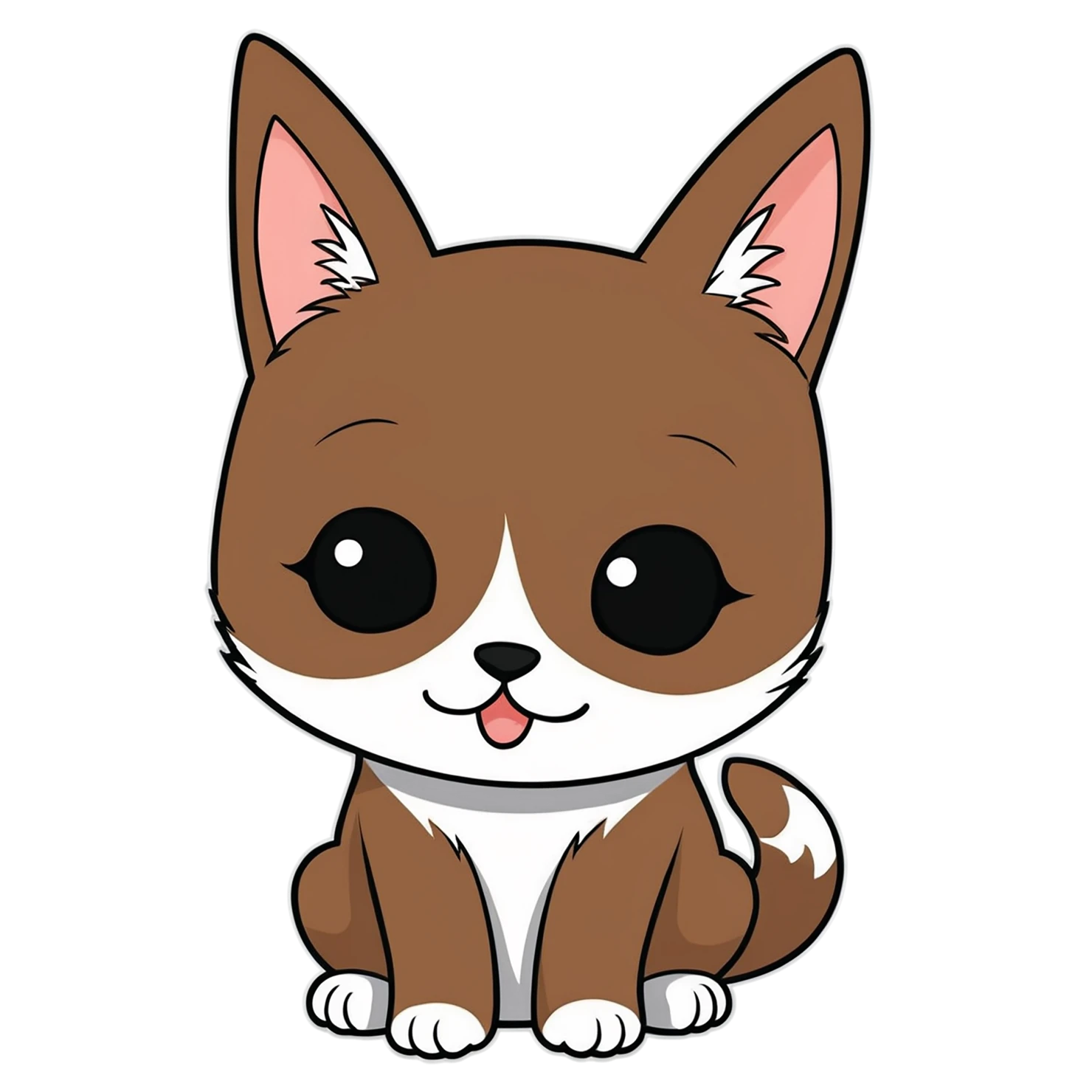 Cat Cute sticker isolated on transparent background #14424
