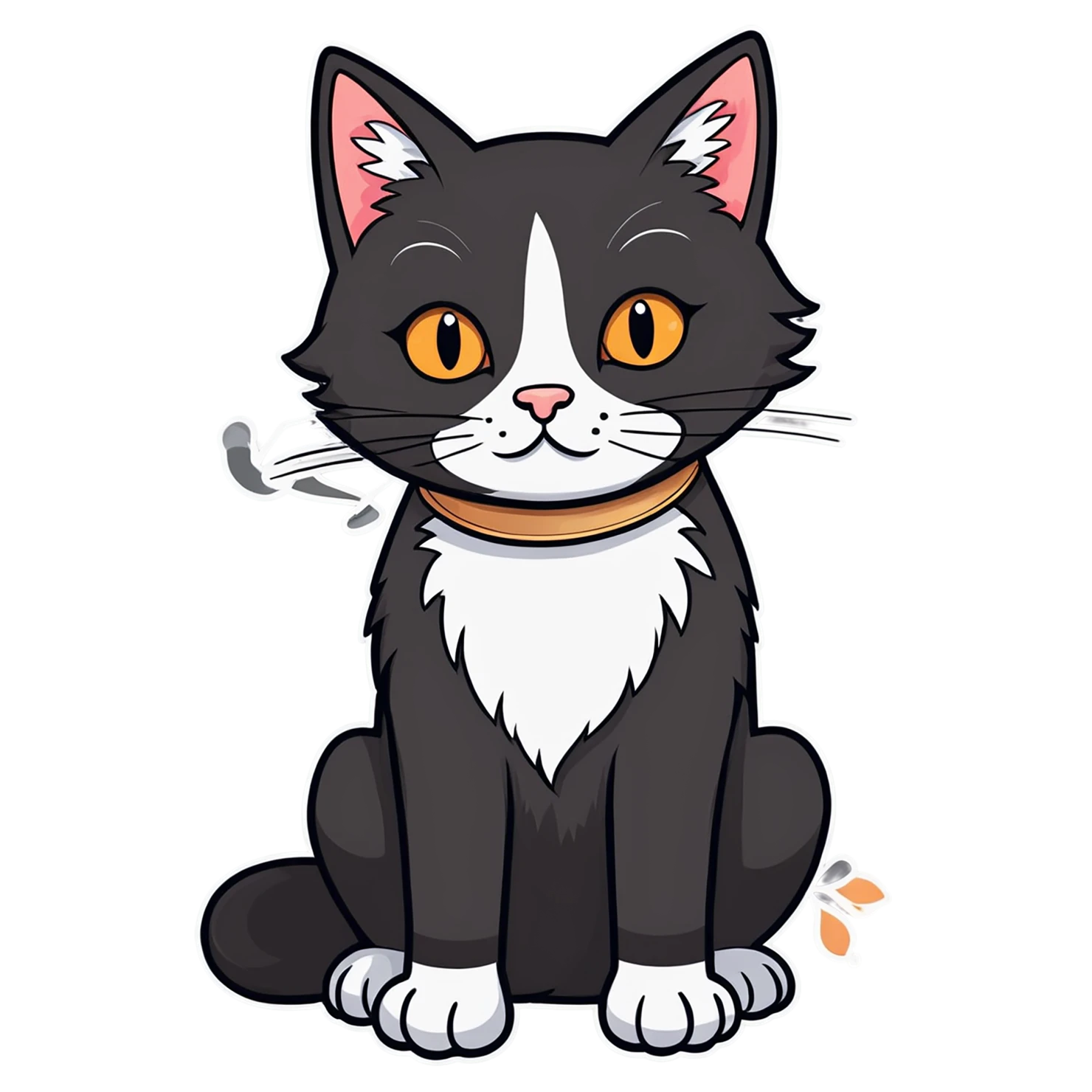 Cat Cute sticker isolated on transparent background #14430