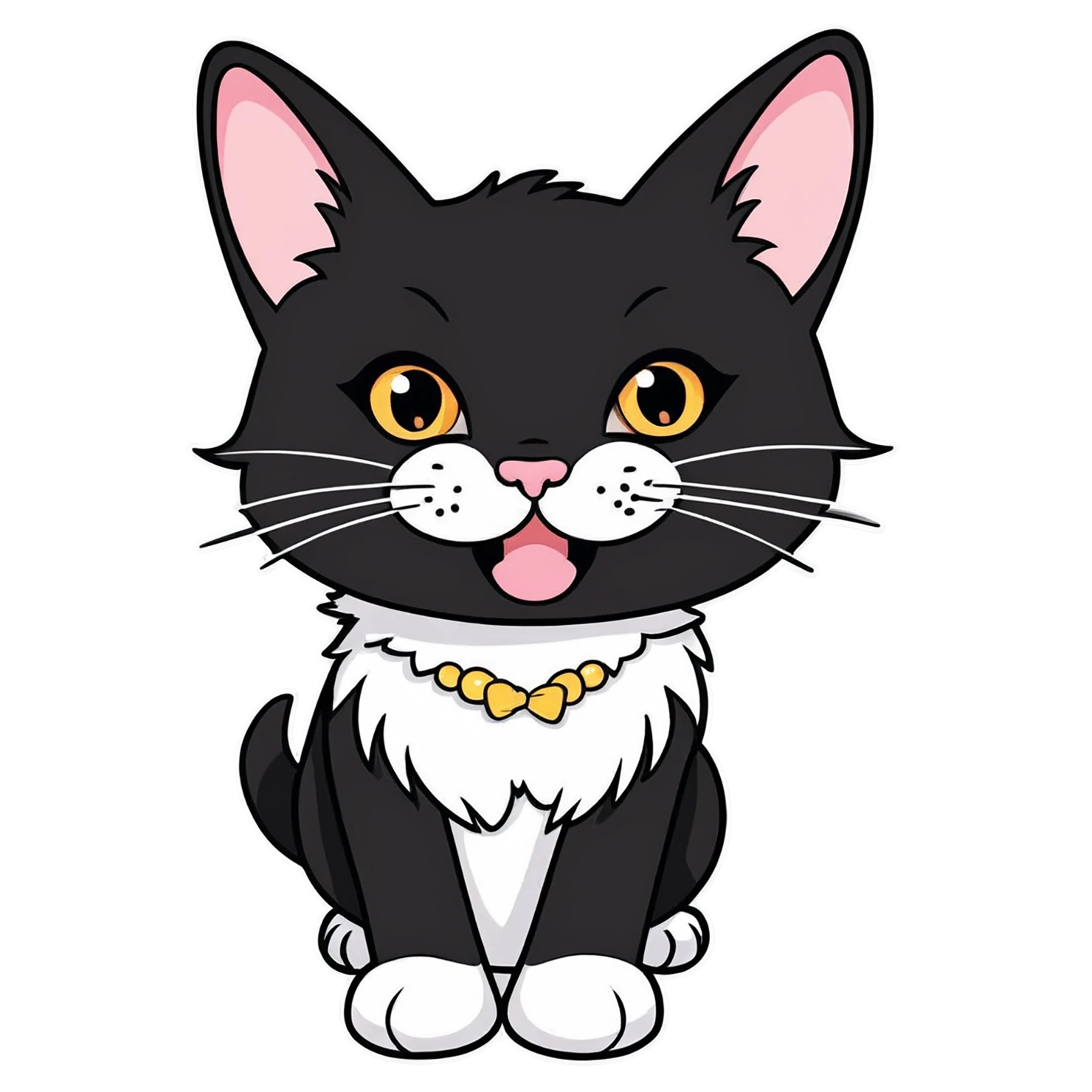 Cat Cute sticker isolated on transparent background #14435