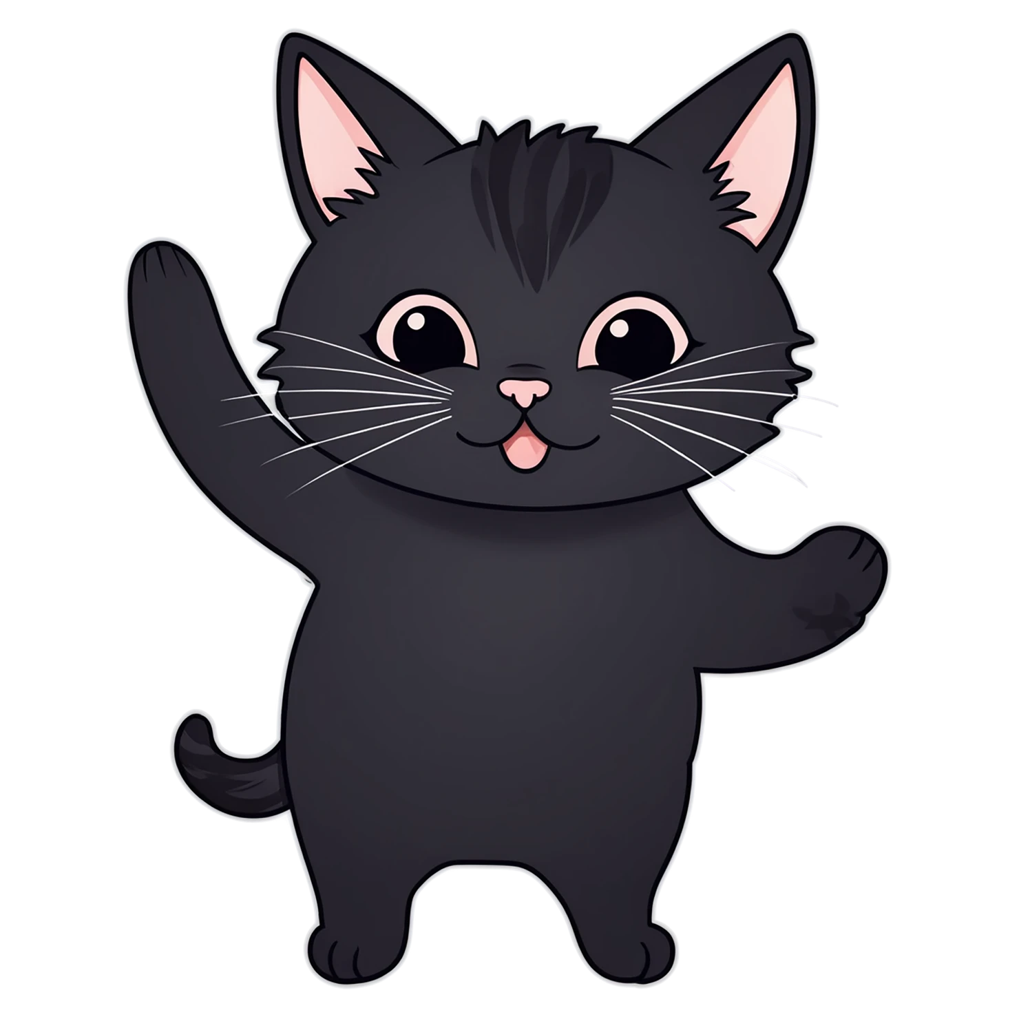 Cat Cute sticker isolated on transparent background #14437