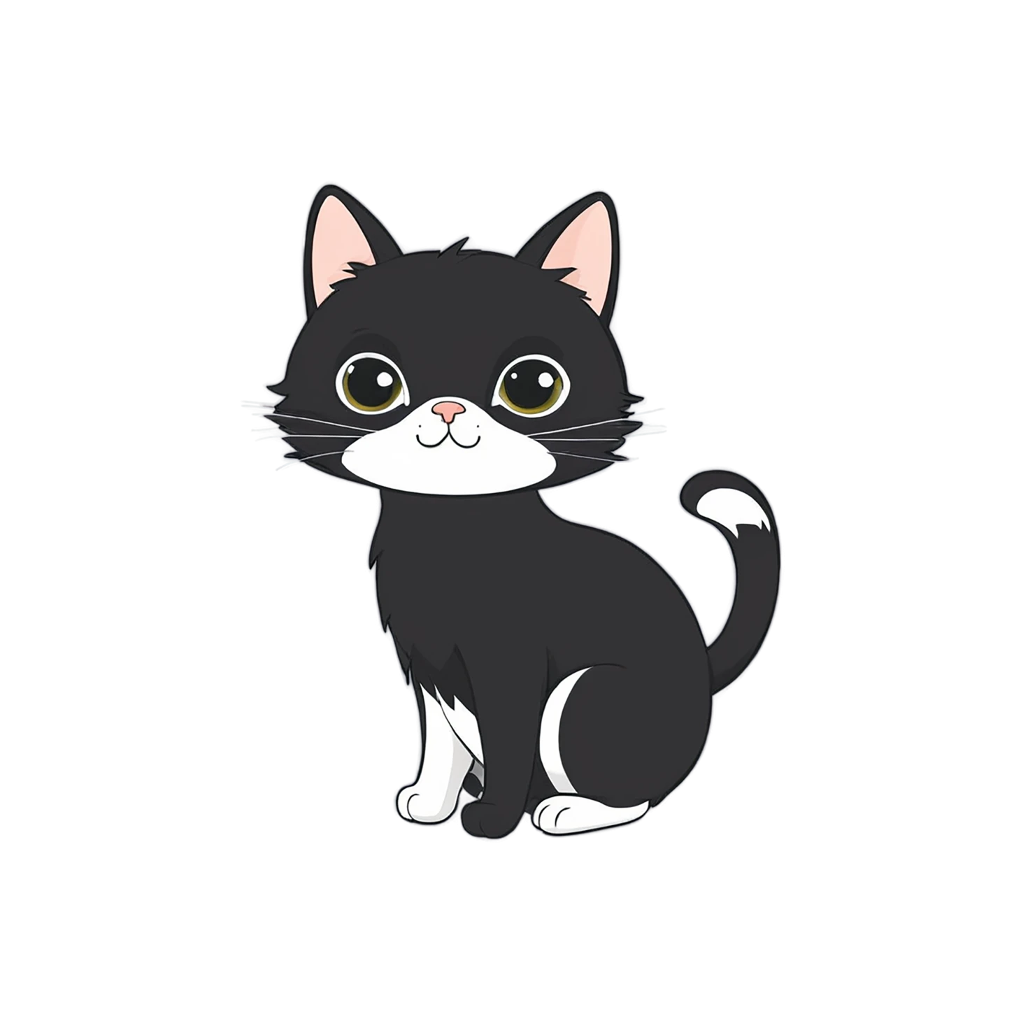 Cat Cute sticker isolated on transparent background #14452