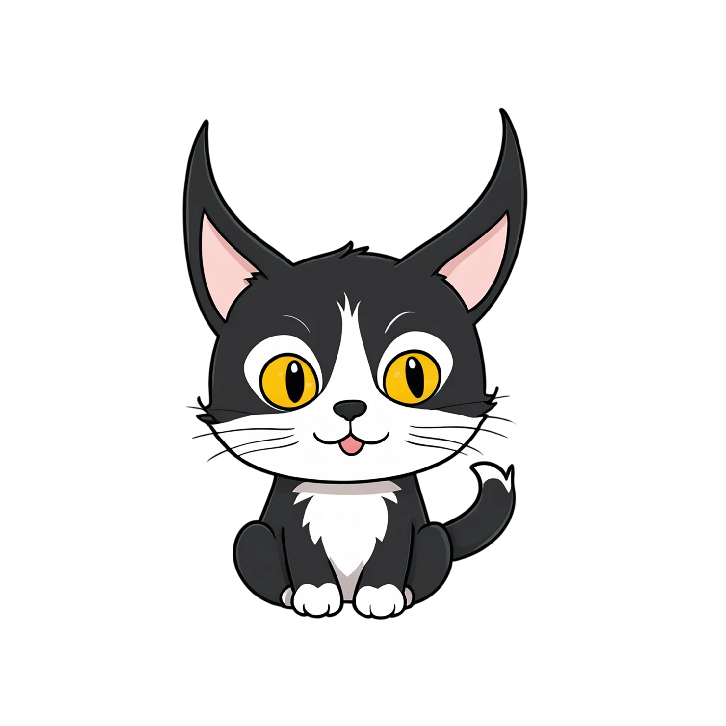 Cat Cute sticker isolated on transparent background #14457