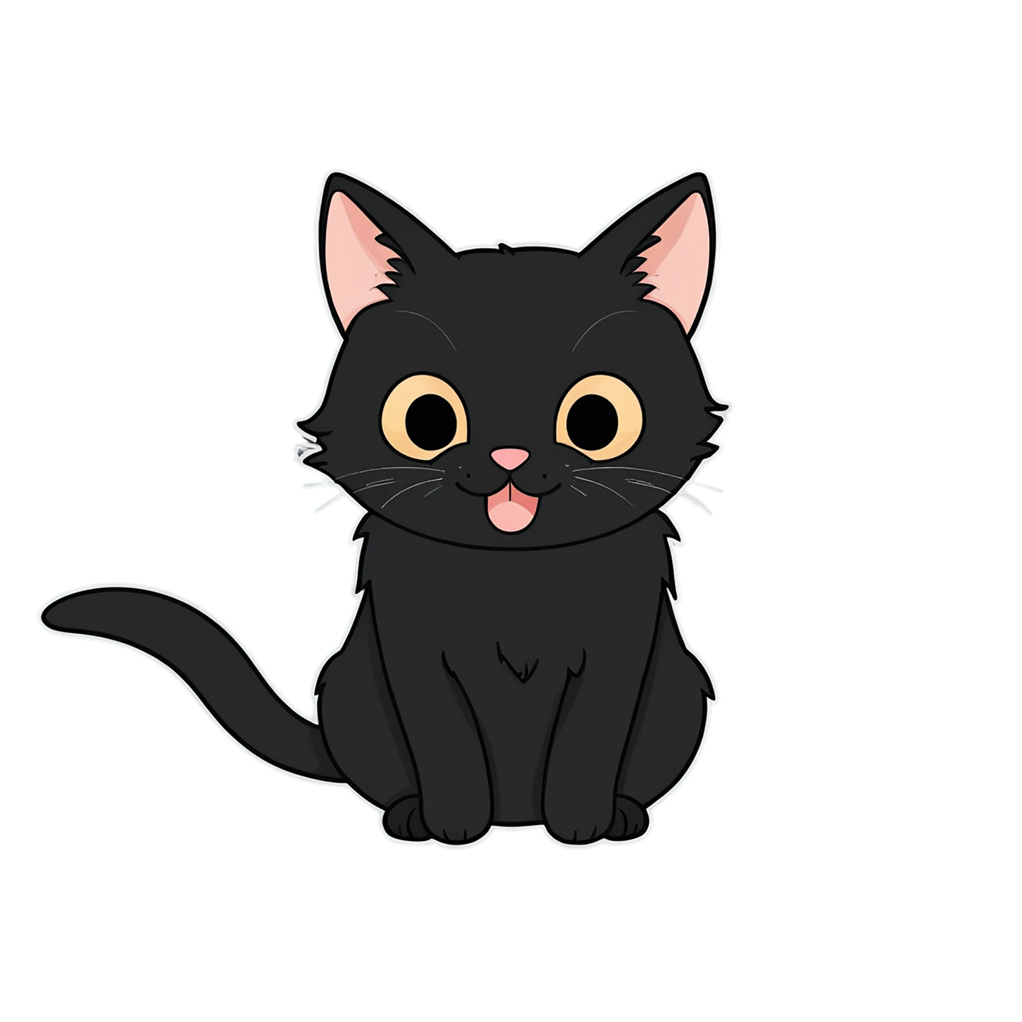 Cat Cute sticker isolated on transparent background #14463