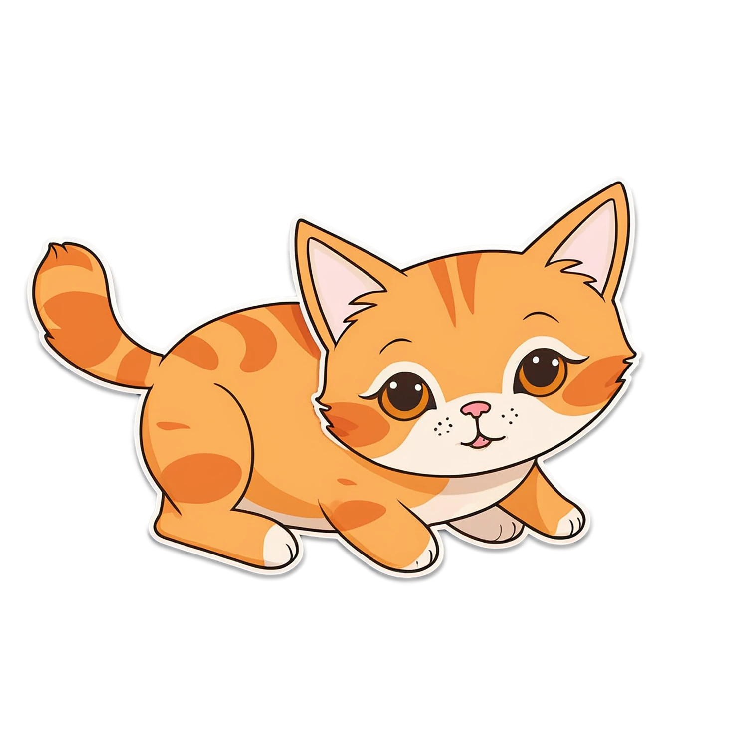 Cat Cute sticker isolated on transparent background #14466