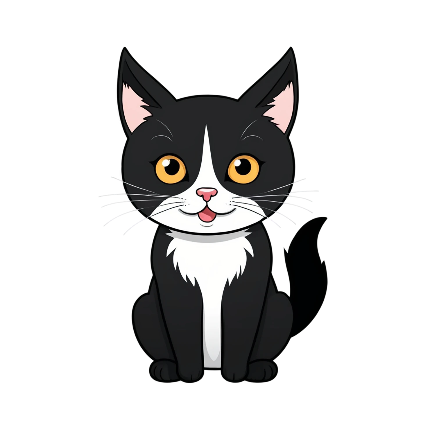 Cat Cute sticker isolated on transparent background #14485