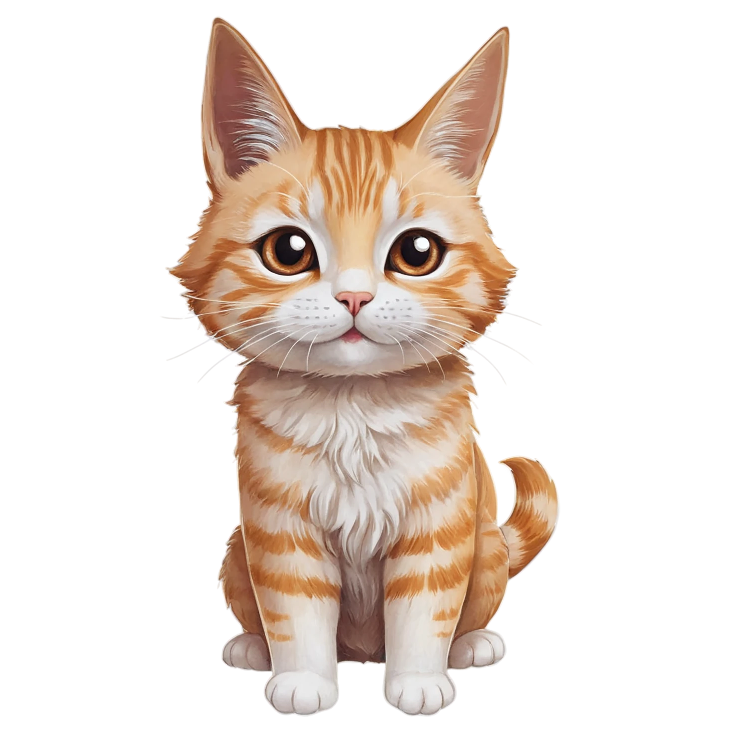 Cat Cute sticker isolated on transparent background #14512