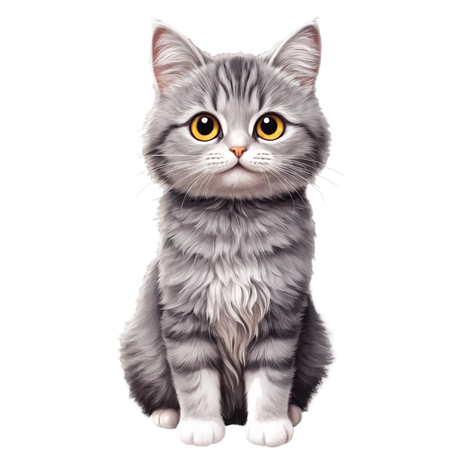 Cat Cute sticker isolated on transparent background #14566